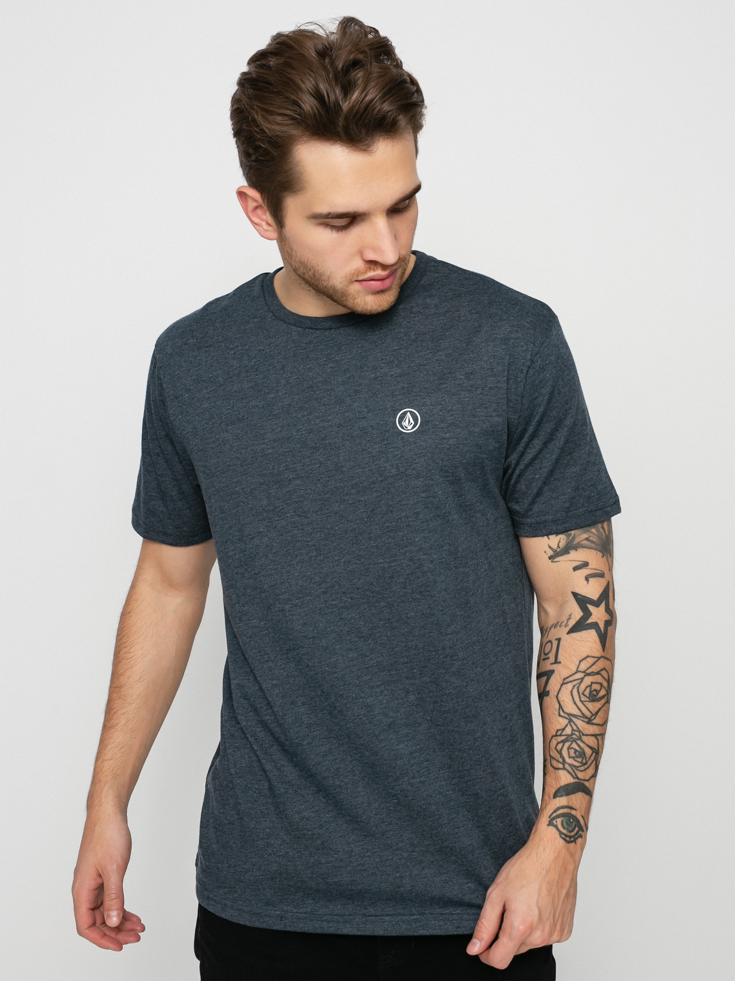 Volcom Circle Blanks Hth T-shirt (navy)