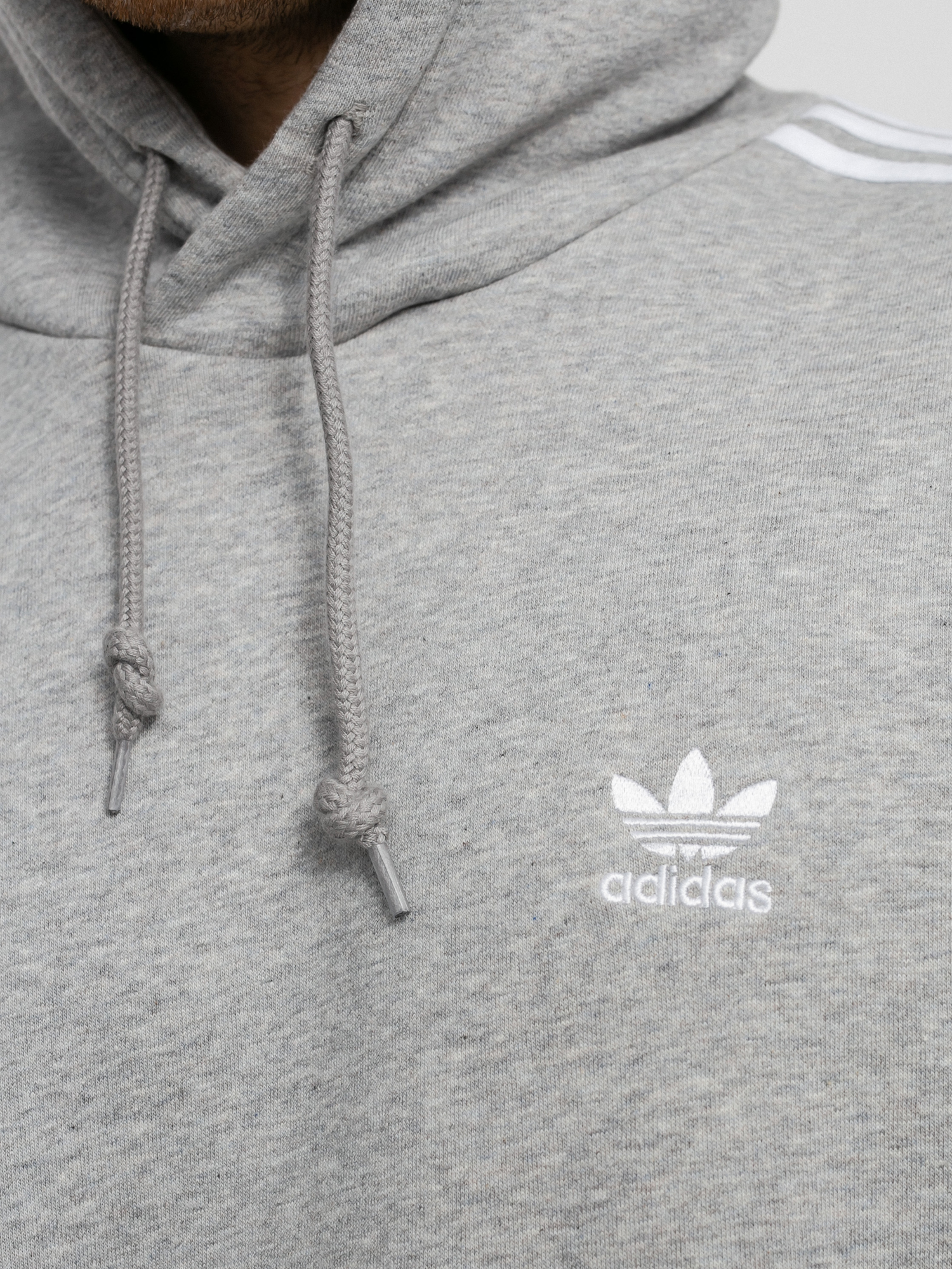 adidas Originals 3 Stripes HD Hoodie (medium grey heather)