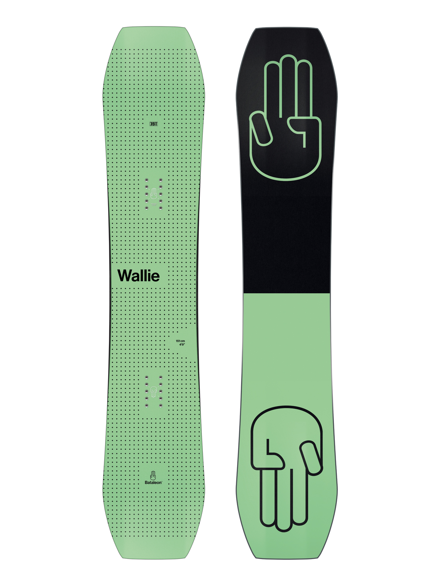 Mens Bataleon Wallie Snowboard (green/black)