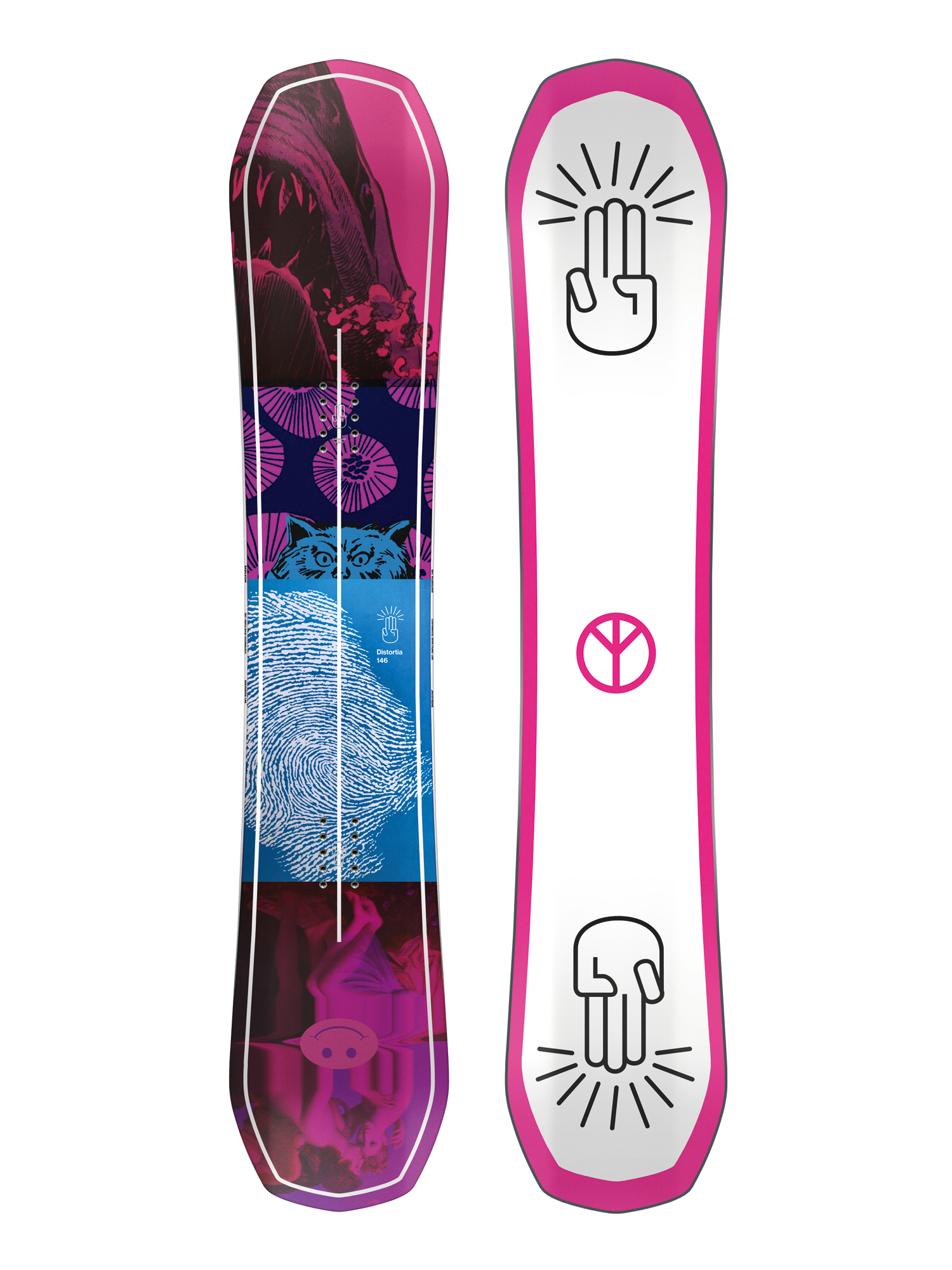 Womens Bataleon Distortia Snowboard (purple/white)