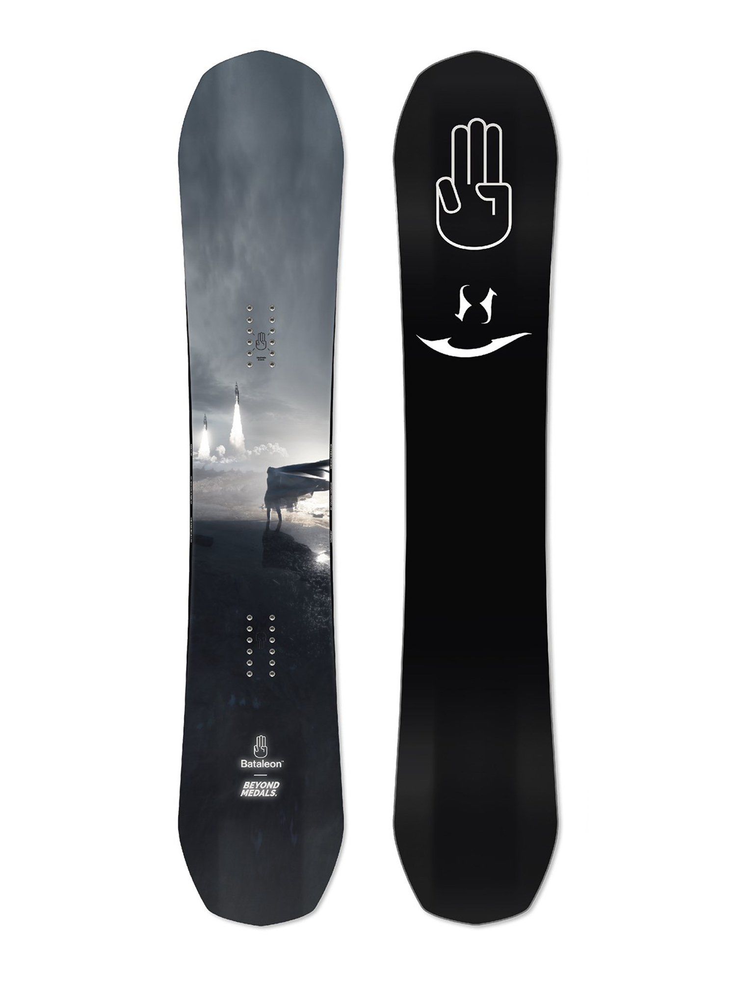 Mens Bataleon Goliath X Beyond Medals Snowboard (black/white)