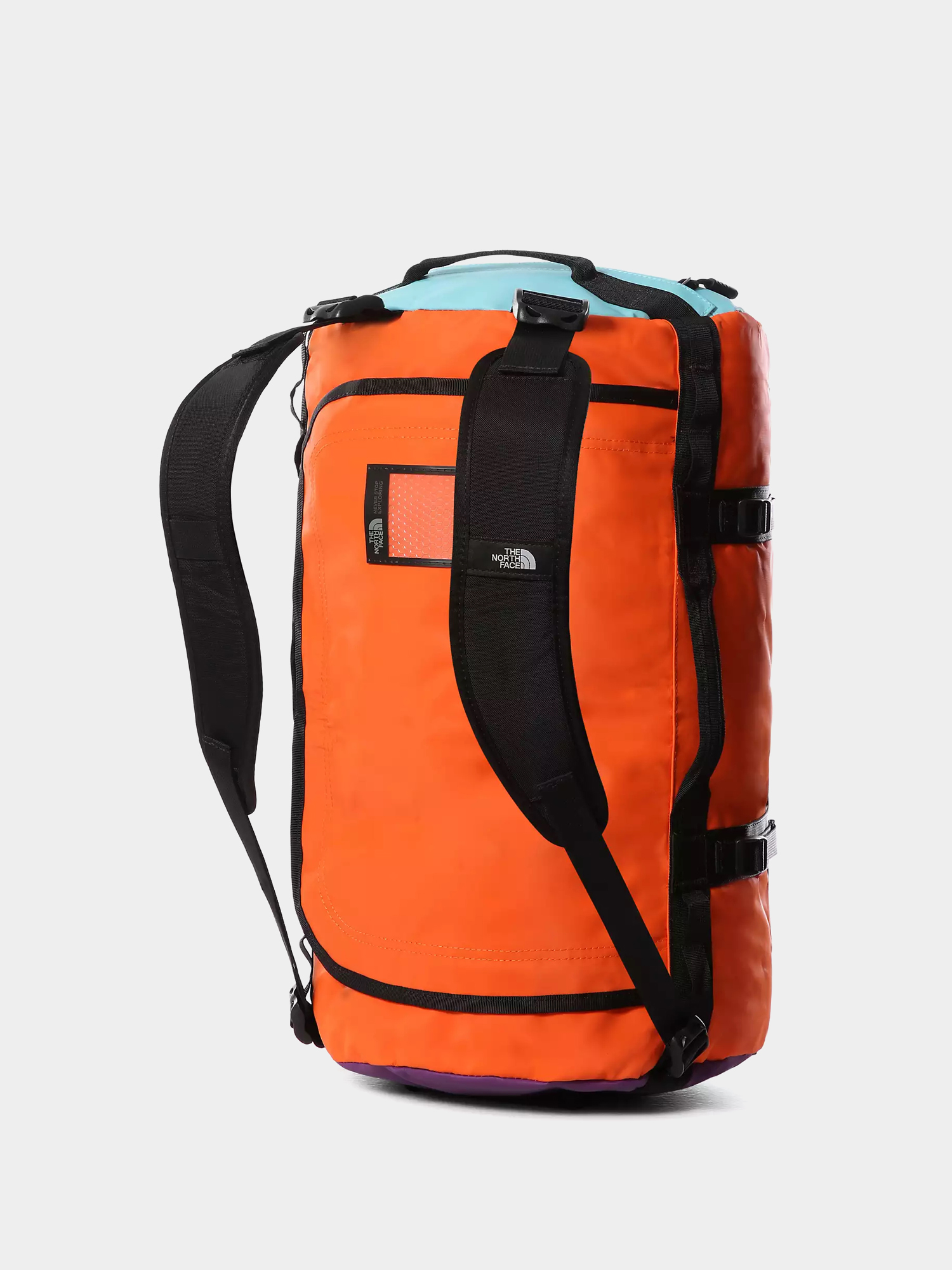 The North Face Base Camp Duffel S Bag (red orange/trans antracit blue)