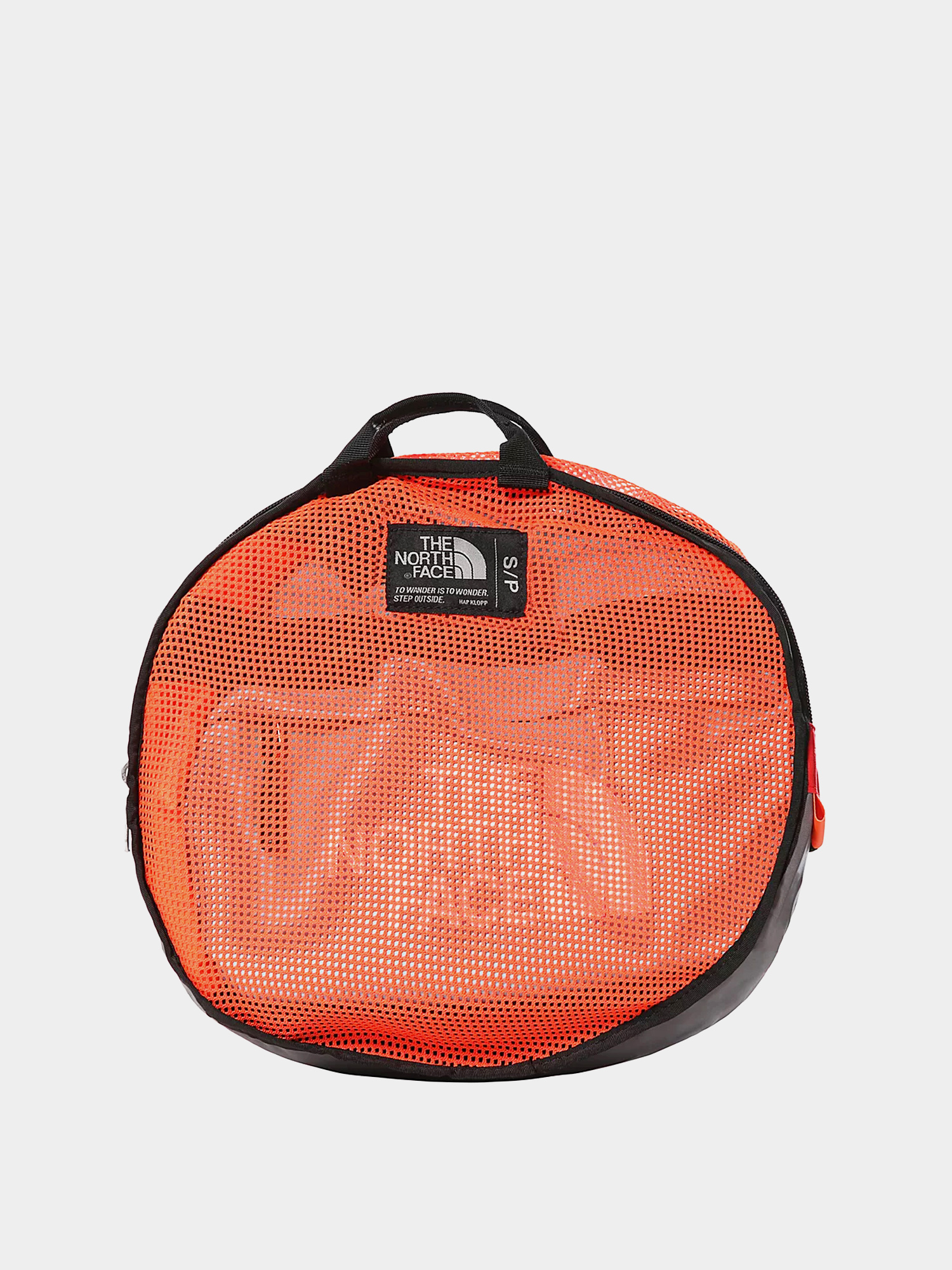 The North Face Base Camp Duffel S Bag (red orange/trans antracit blue)