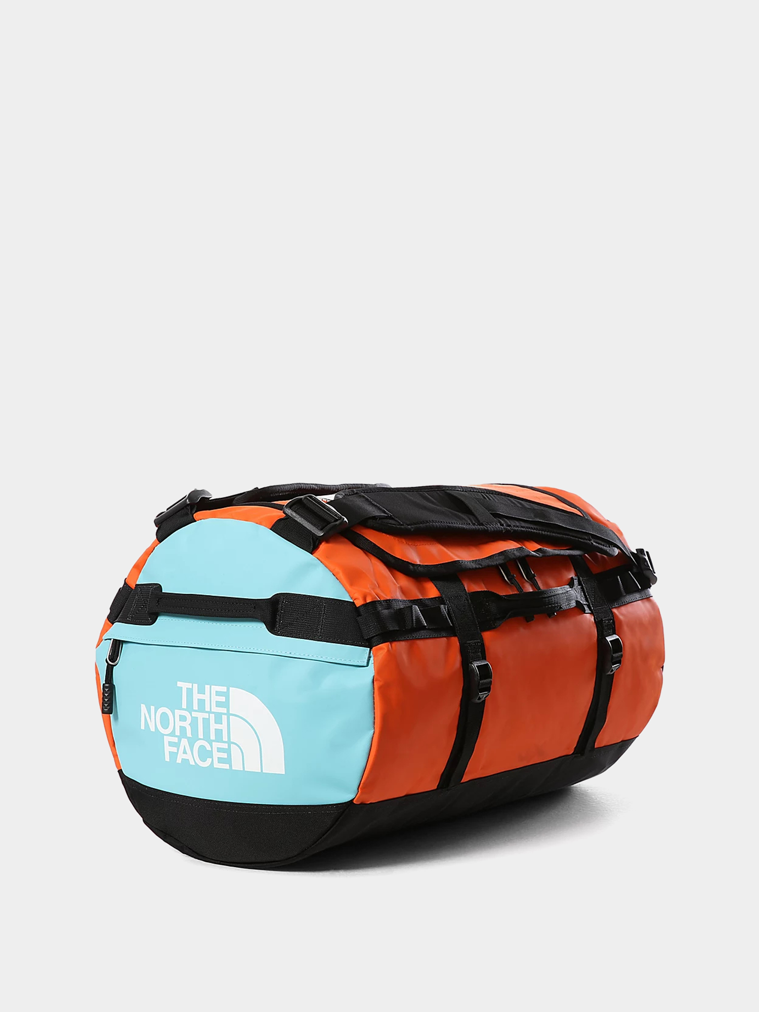 The North Face Base Camp Duffel S Bag (red orange/trans antracit blue)