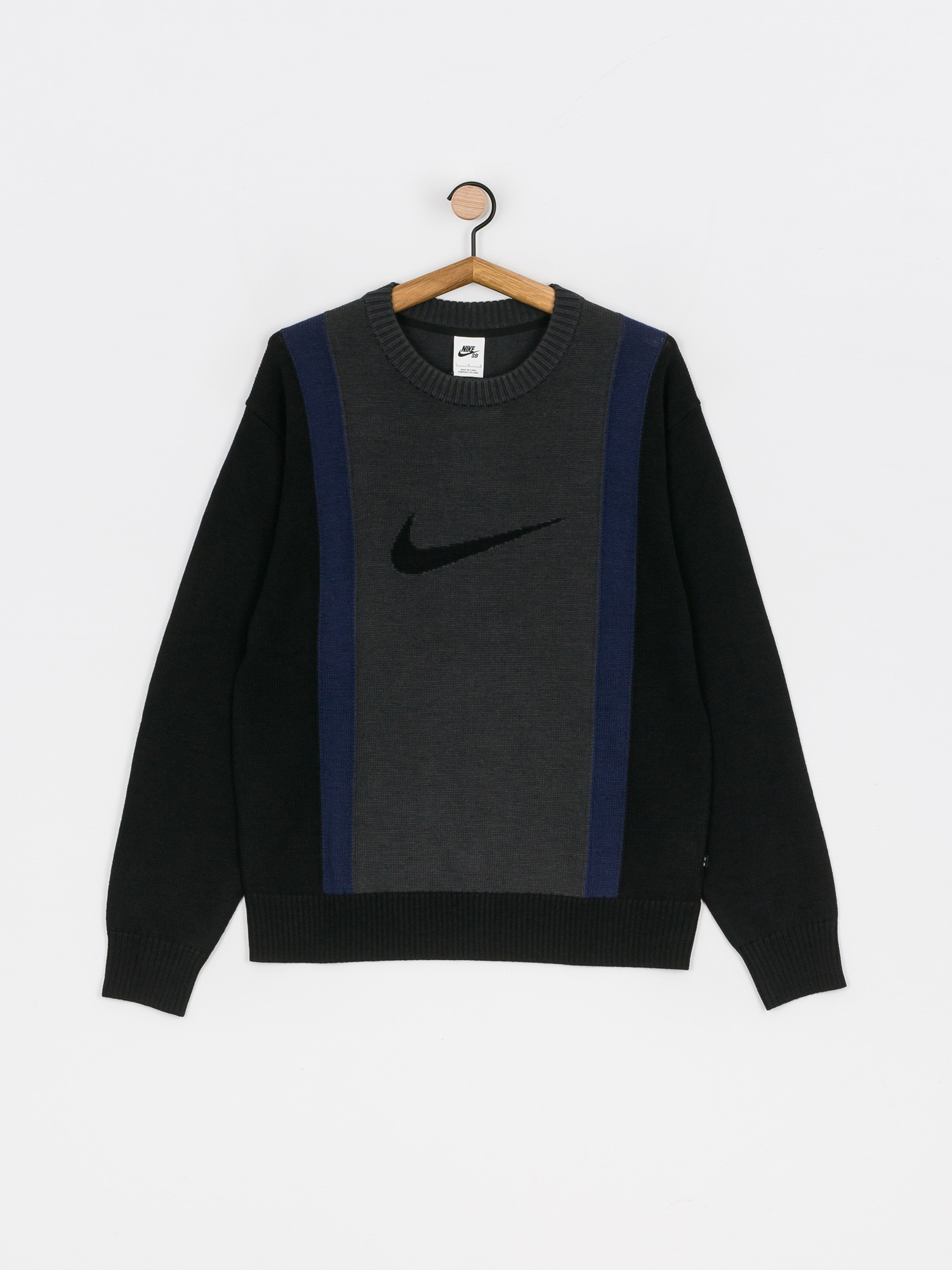 Nike SB Sweater Pulli (black/dk smoke grey/midnight navy/black)