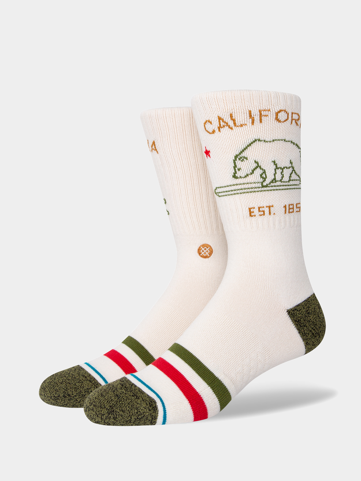 Stance California Republic 2 Socks (off white)