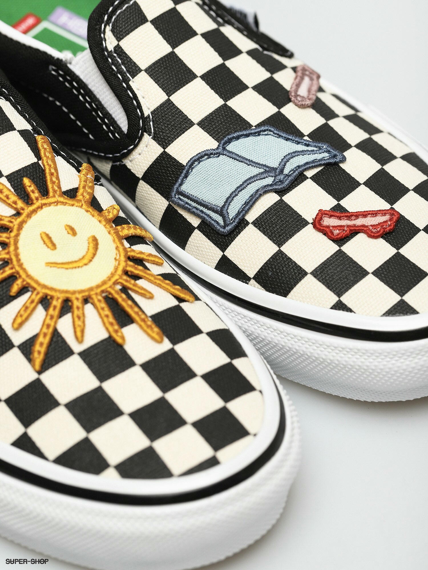 vans slippers checkerboard