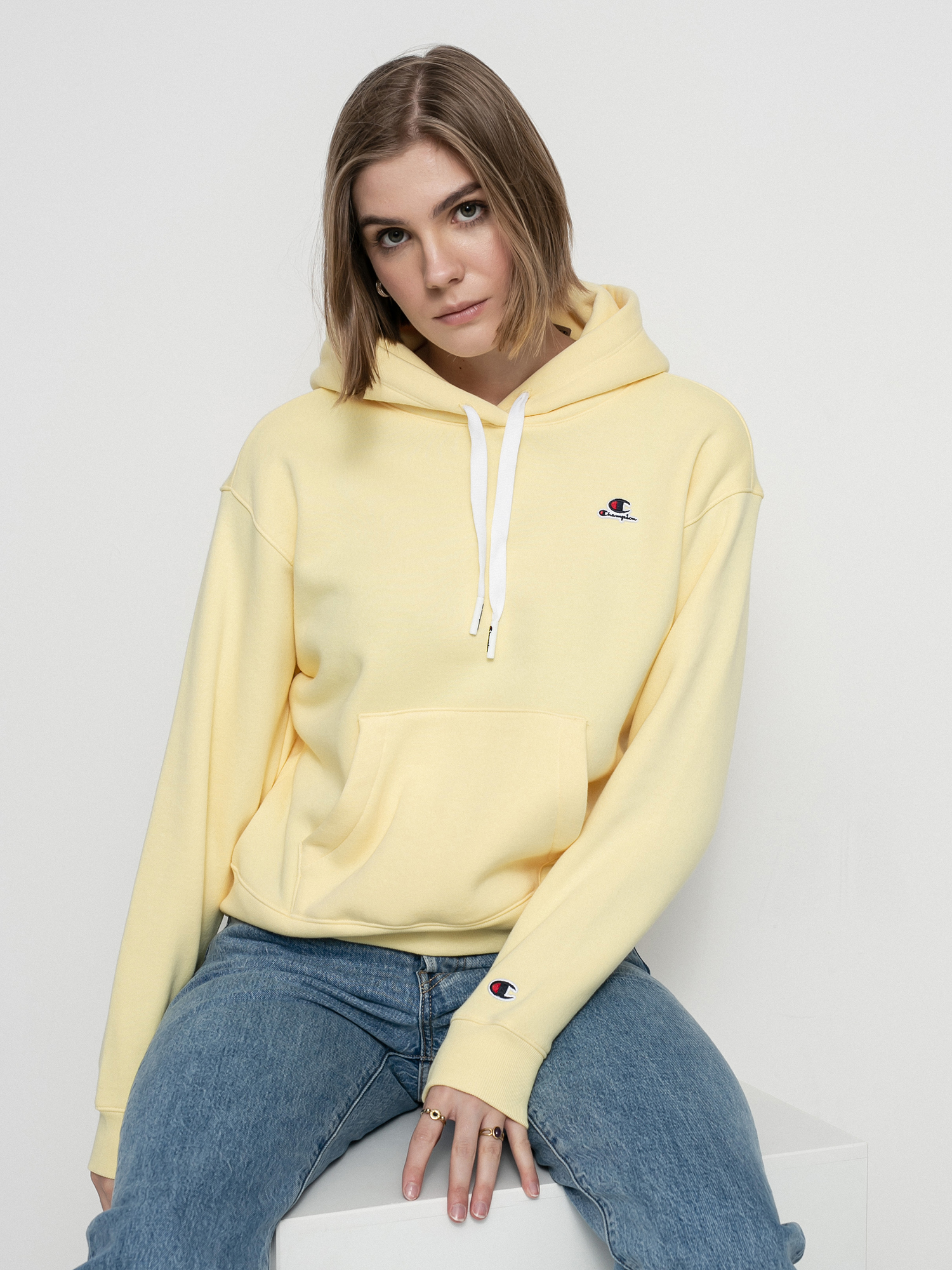 Champion Sweatshirt HD 114466 Hoodie Wmn Gelb (ban)