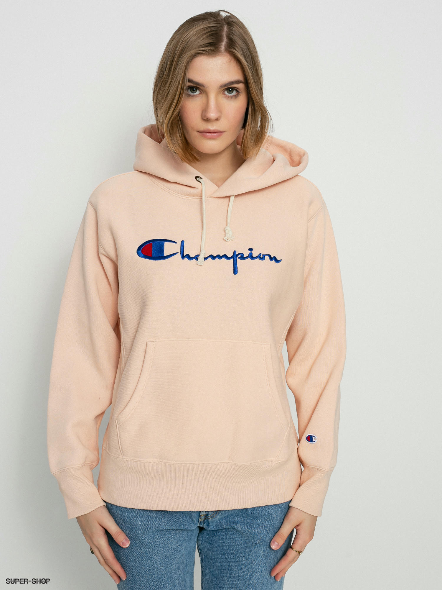 Peach color best sale champion hoodie