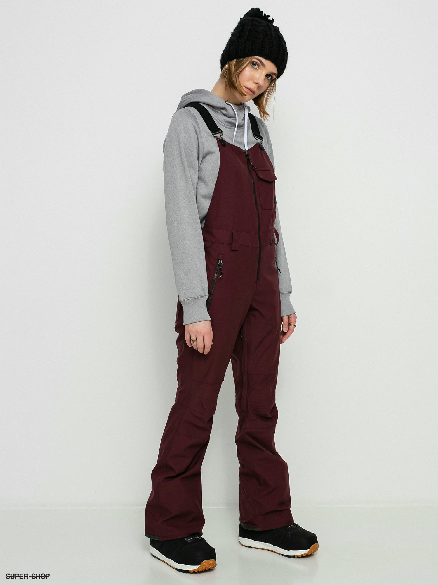 volcom bib snowboard pants womens