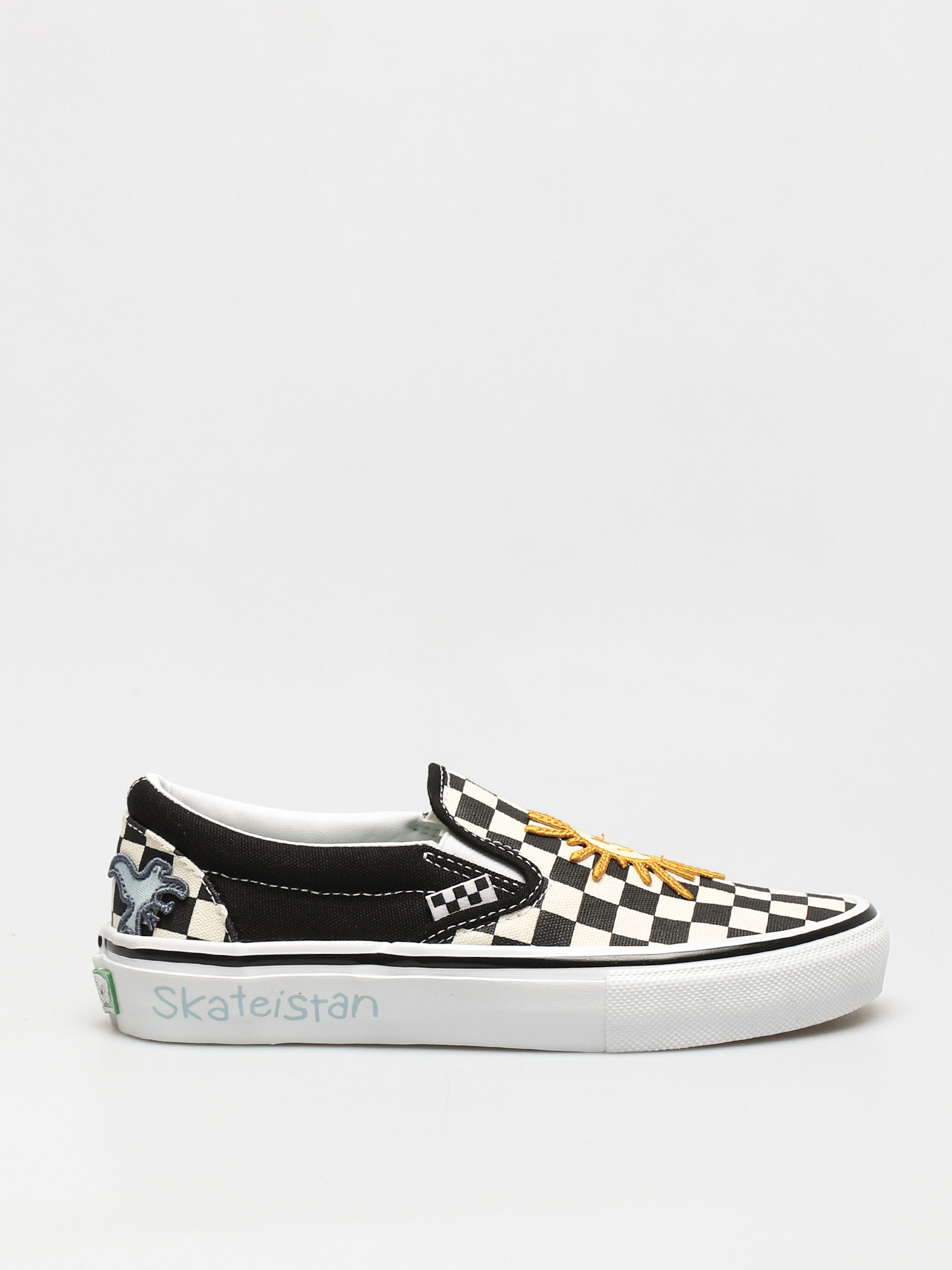 Vans X Skateistan Skate Slip On Shoes (checkerboard)