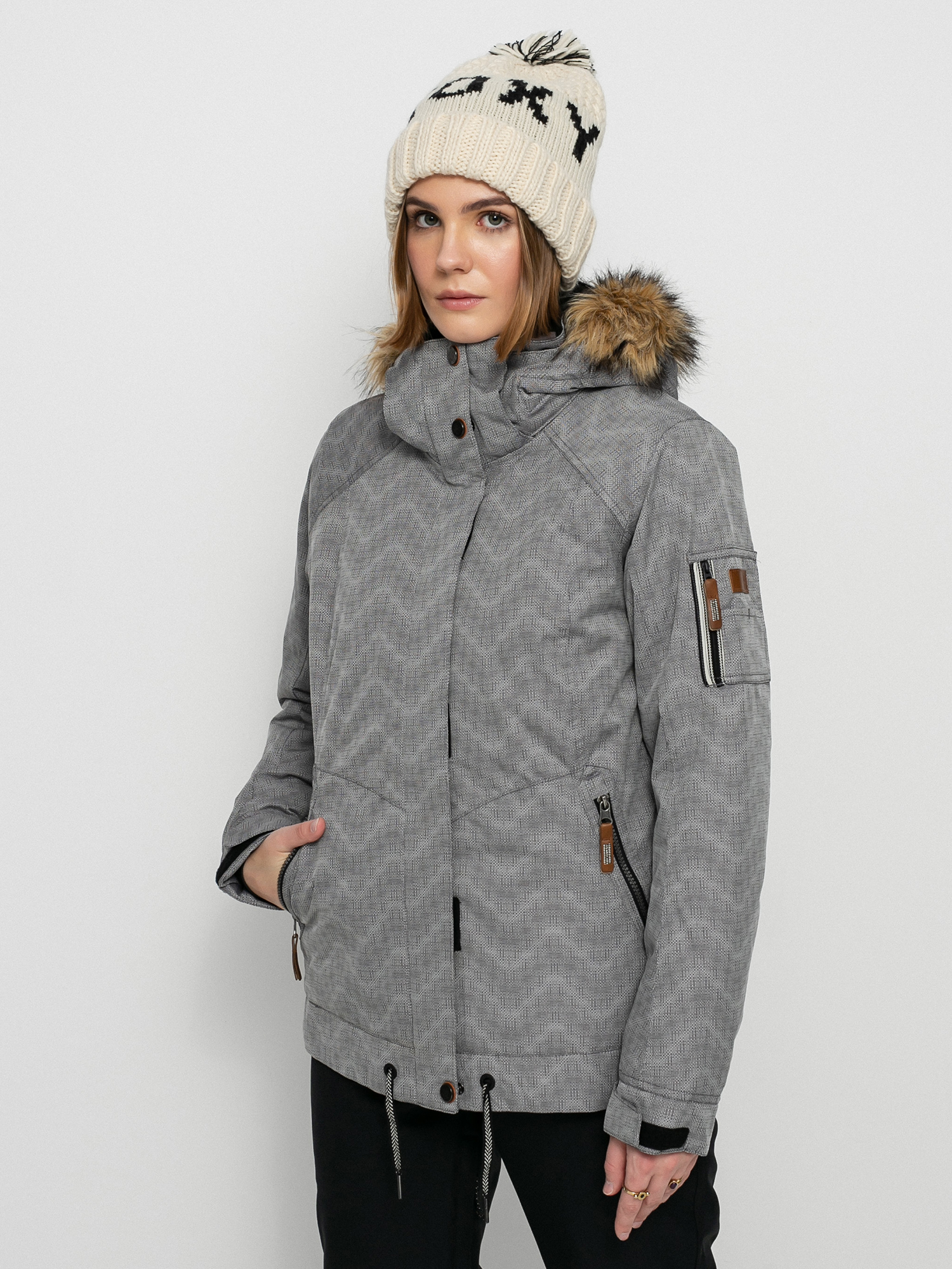 Womens Roxy Meade Snowboard jacket (true black/white)