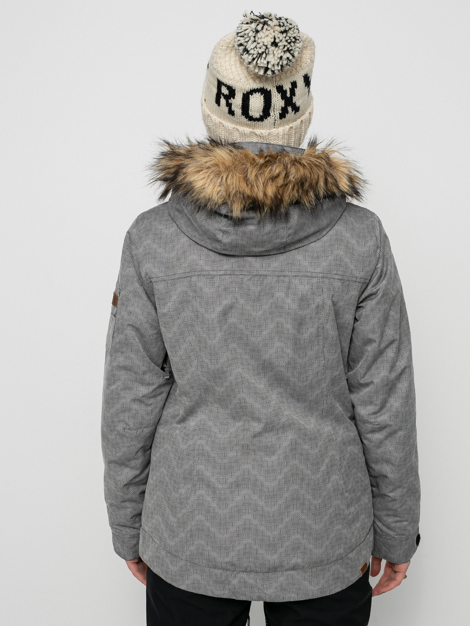 Roxy Meade Snowboard jacket Wmn grey (true black/white)