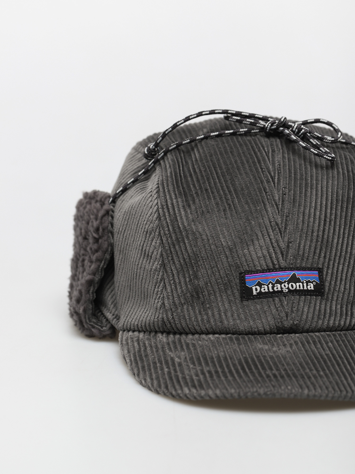 Patagonia Corduroy Ear Flap Cap (forge grey)