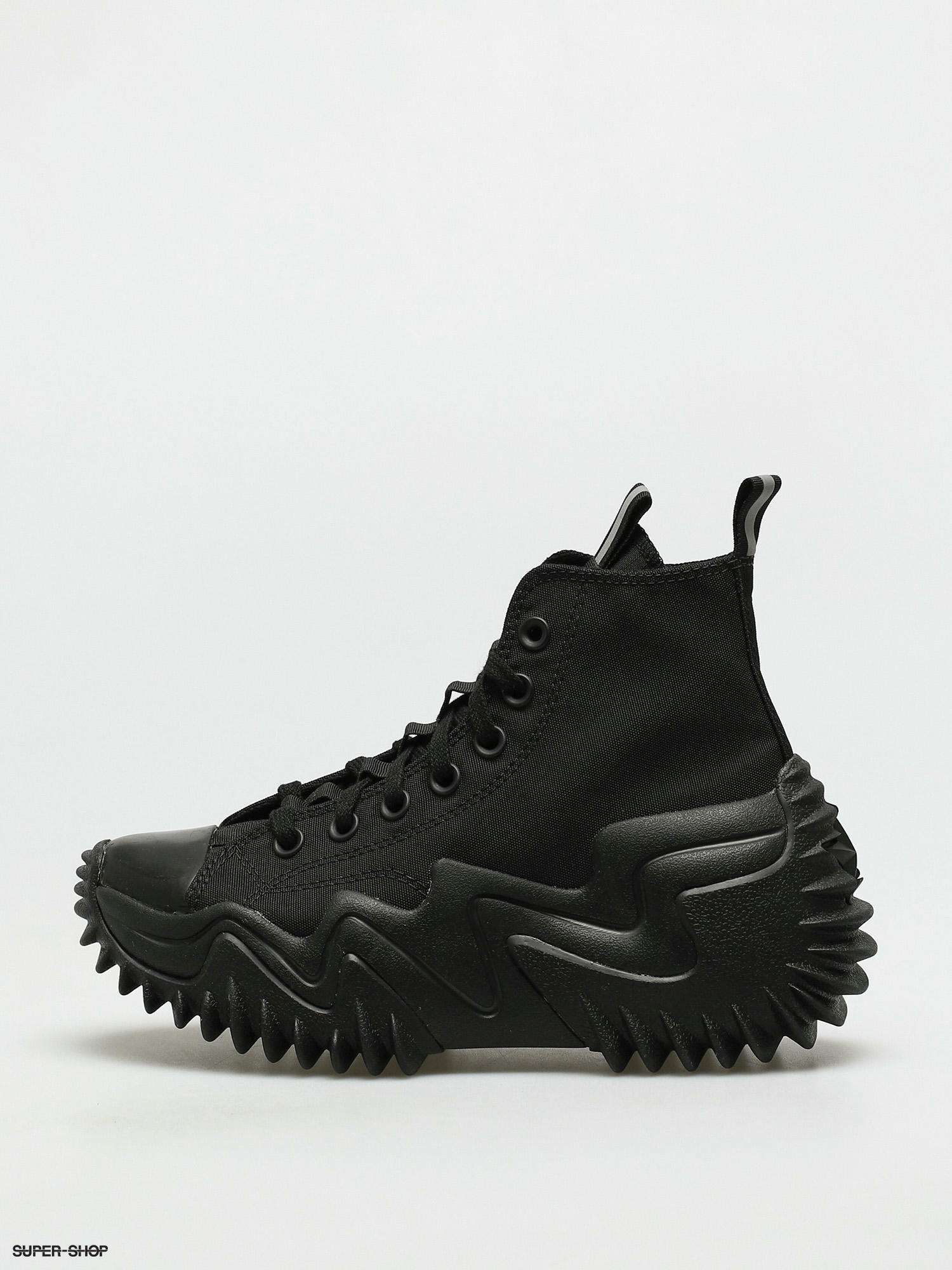 converse run star hike black mono