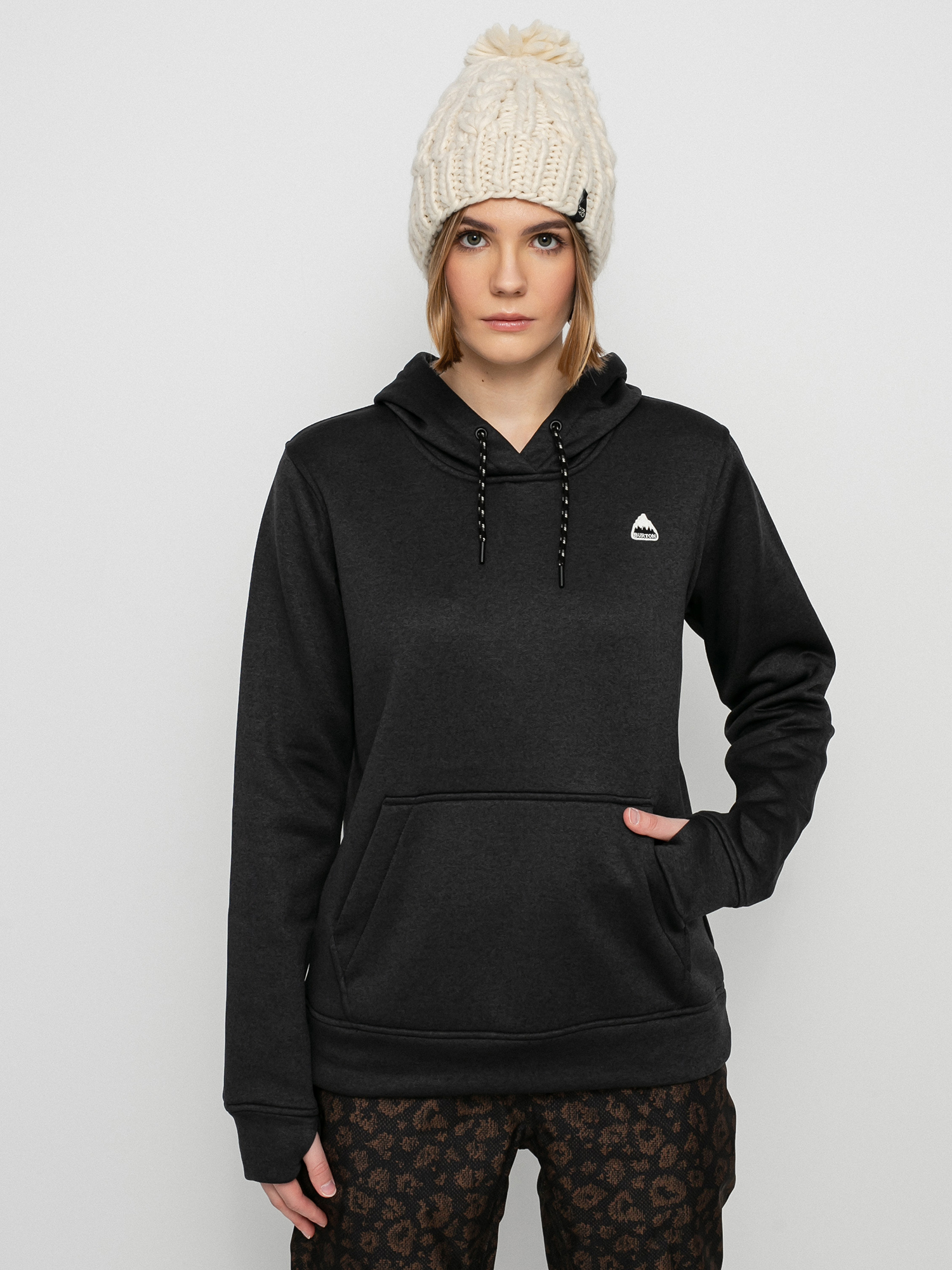 Burton Oak HD Hoodie Wmn (true black heather)