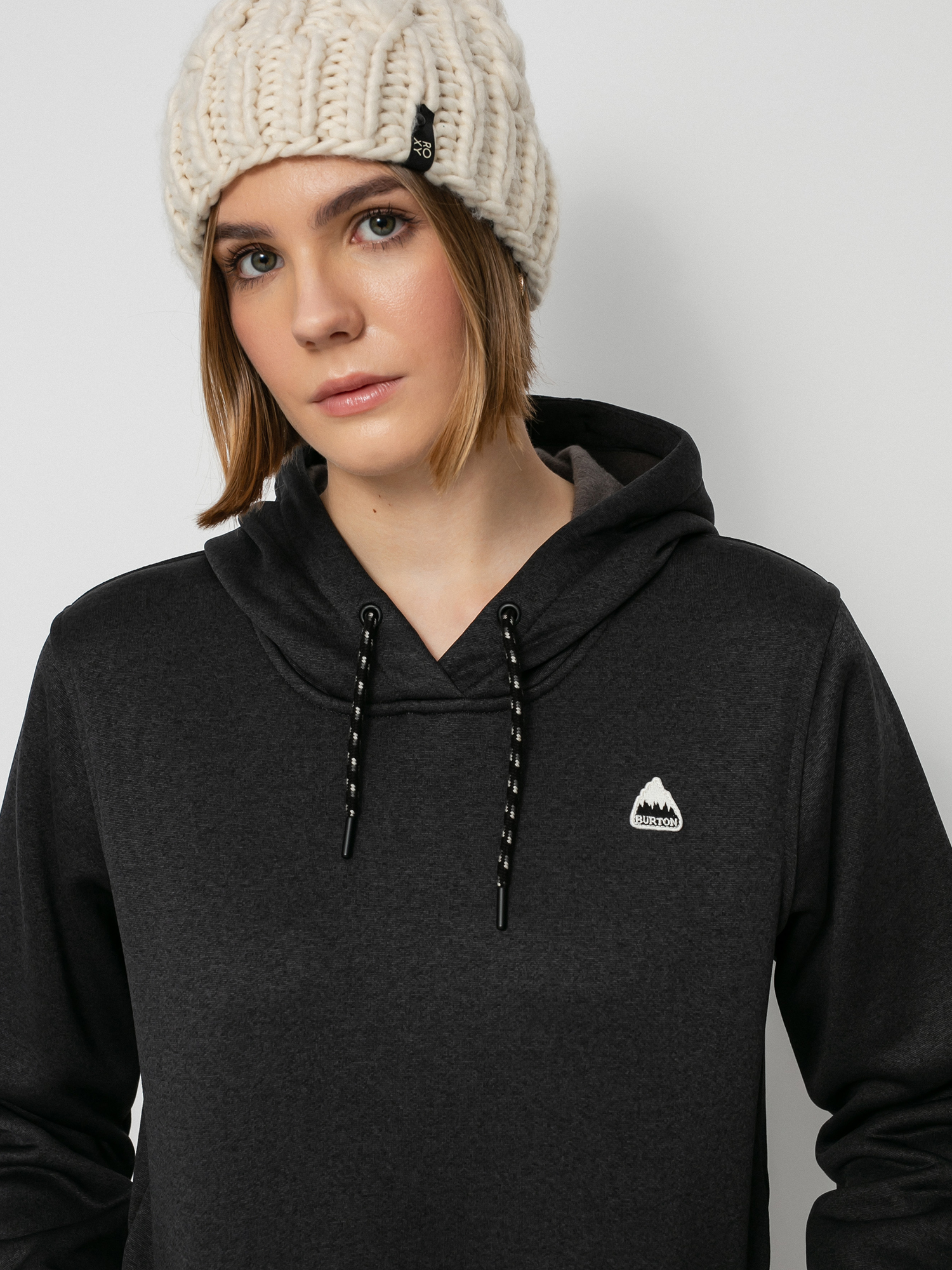 Damen Burton Oak HD Hoodie (true black heather)