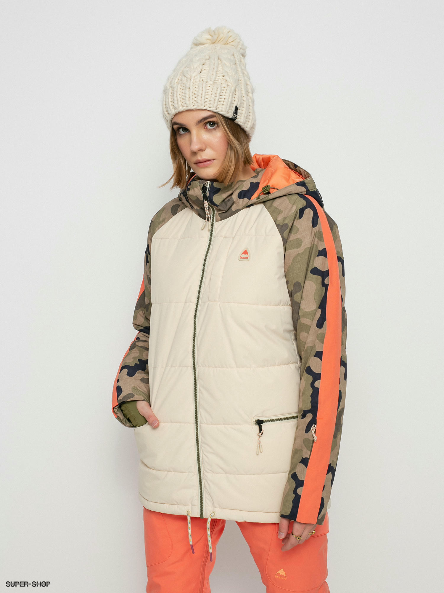 Burton Keelan Snowboard jacket Wmn creme brulee martini olive