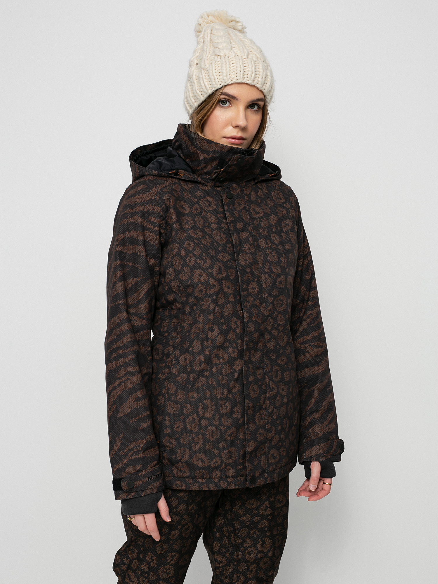 burton leopard print jacket