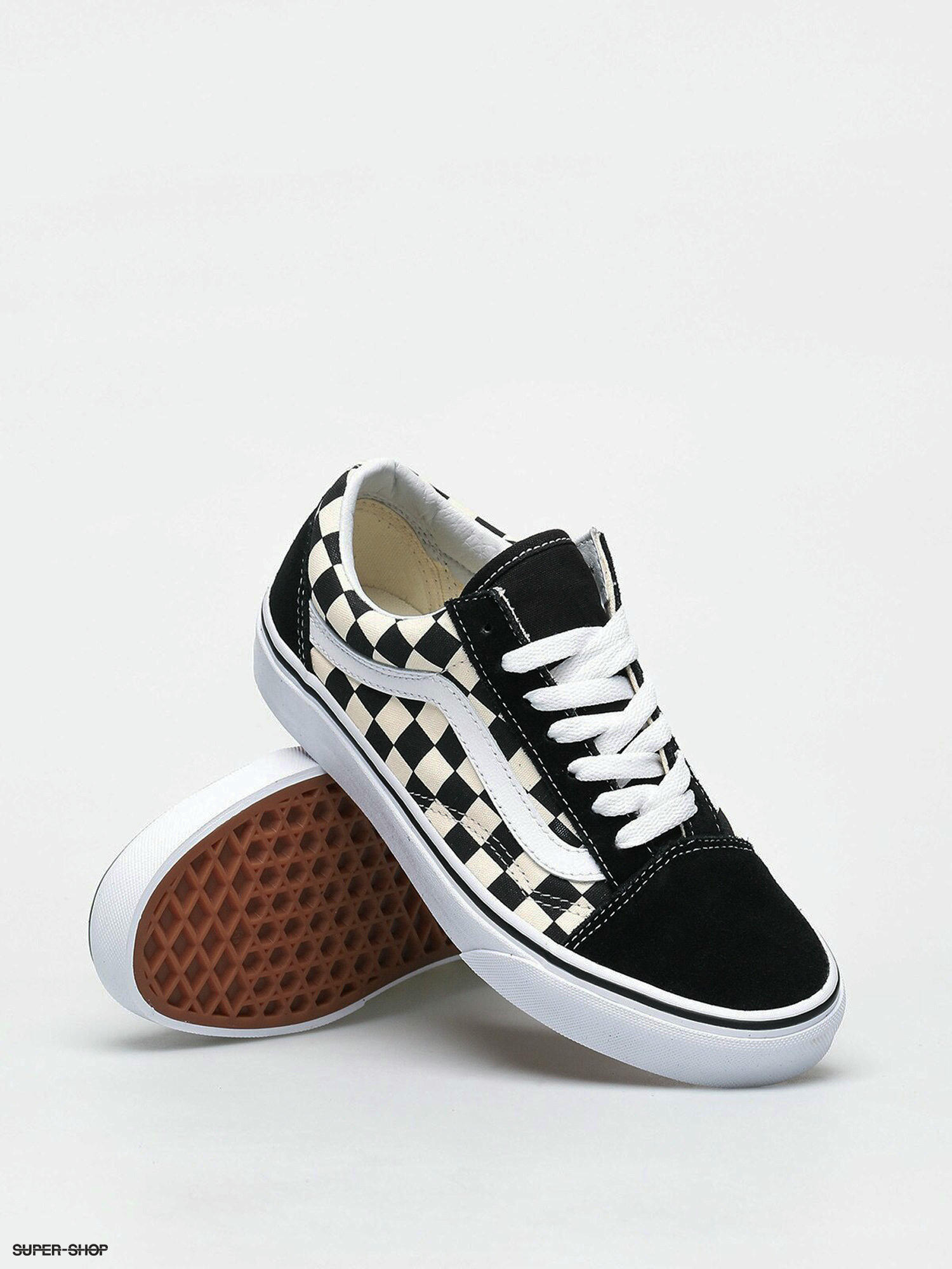 Vans primary check outlet old skool womens