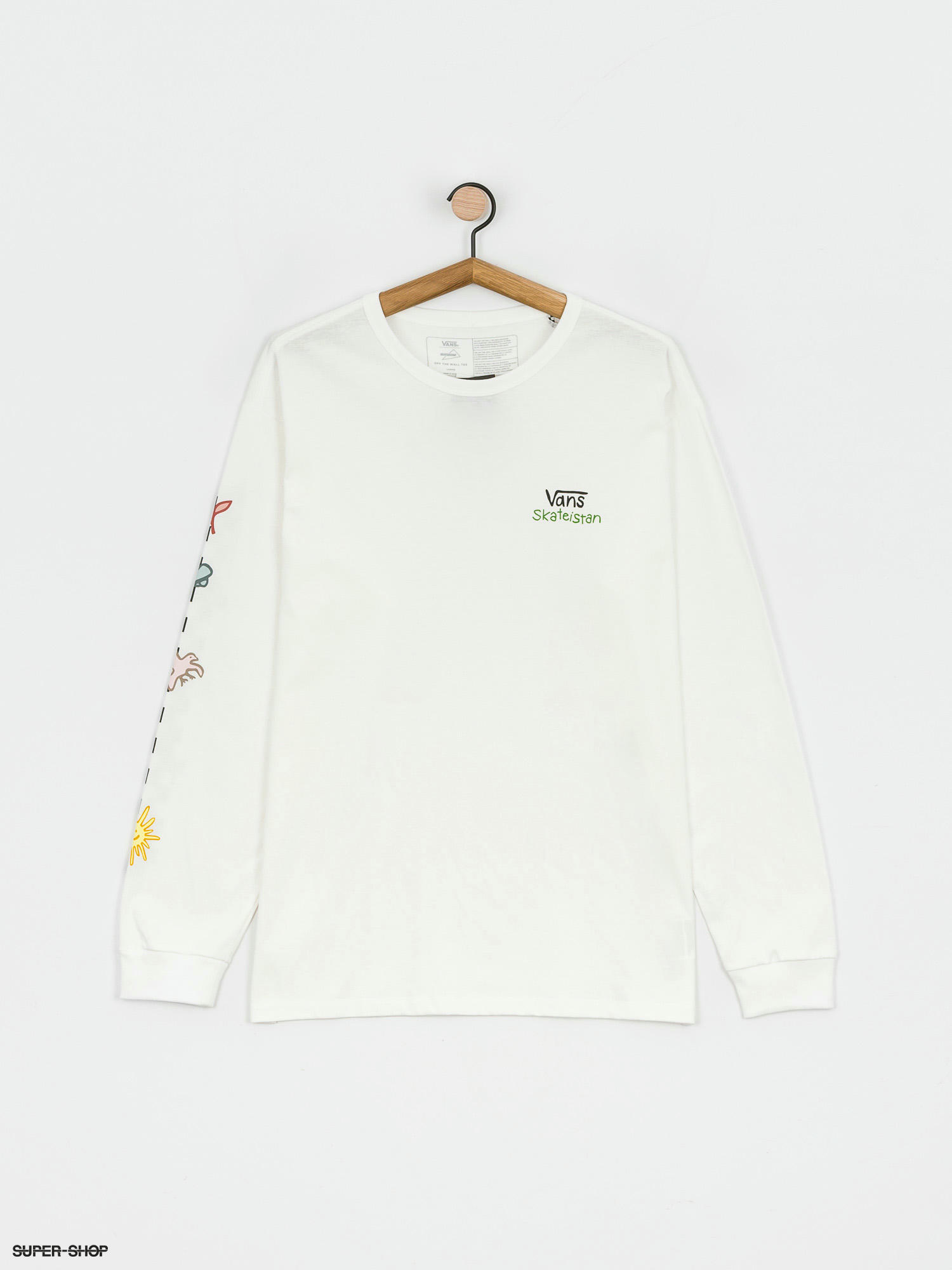 vans long sleeve white top