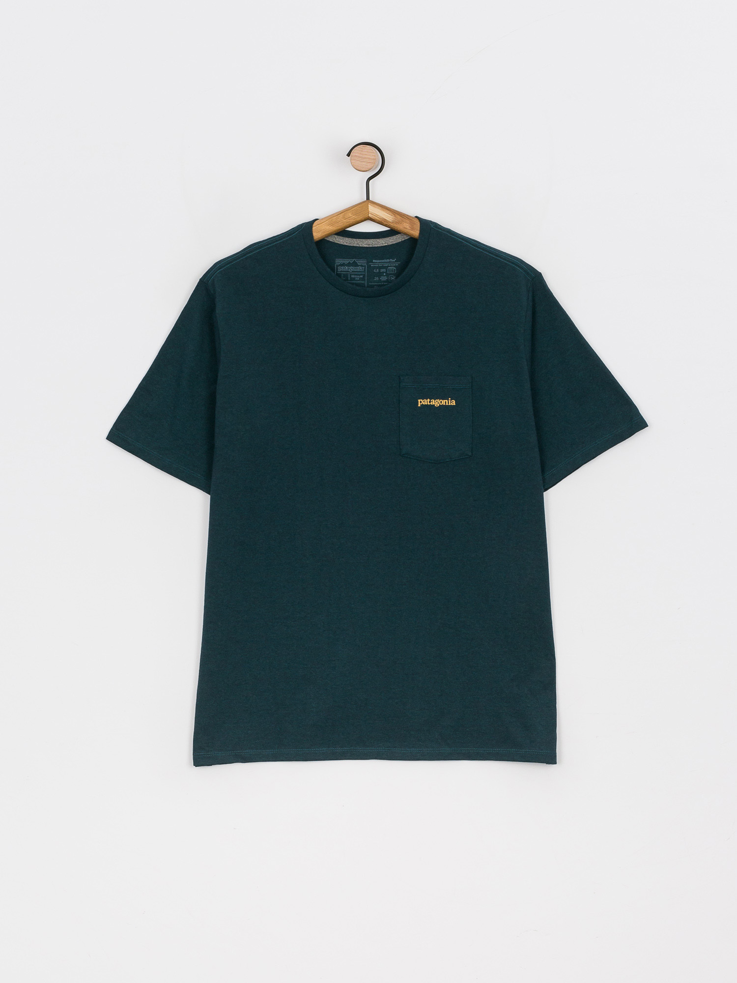 Patagonia Line Logo Ridge Pocket Responsibili T-shirt (dark borealis green)
