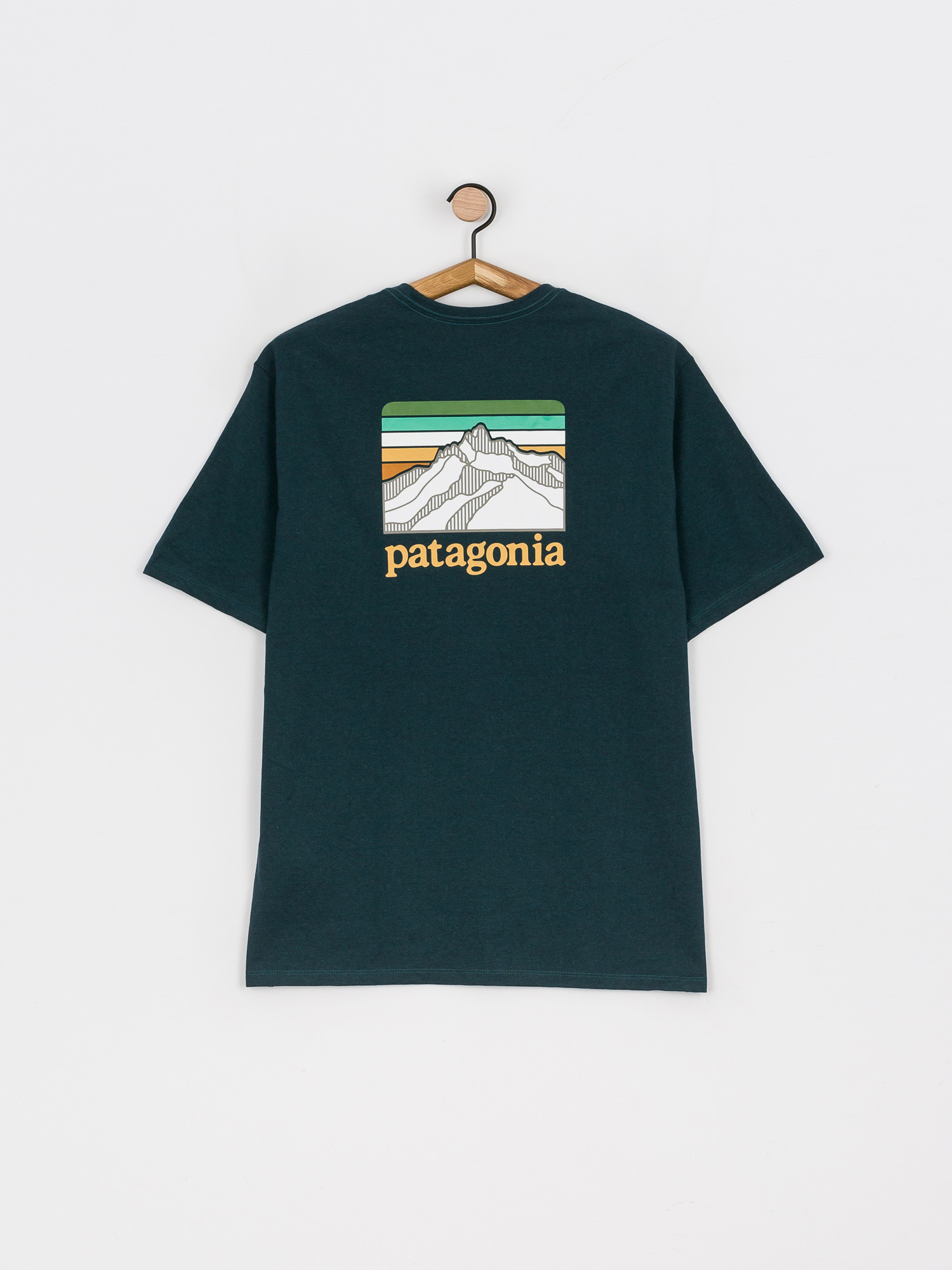 Patagonia Line Logo Ridge Pocket Responsibili T-shirt (dark borealis green)