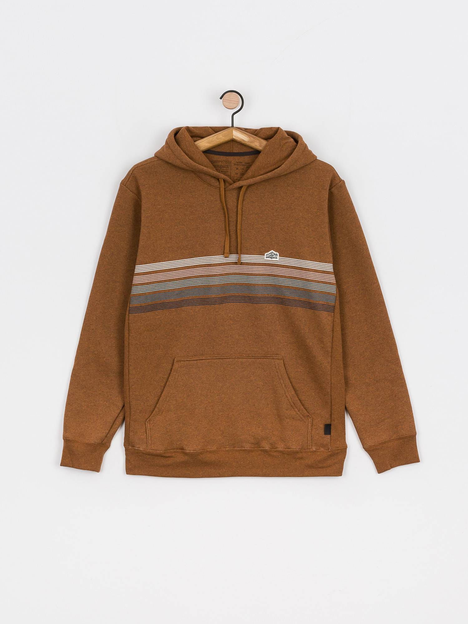 Patagonia Line Logo Ridge Stripe Uprisal HD Hoodie (bear brown)