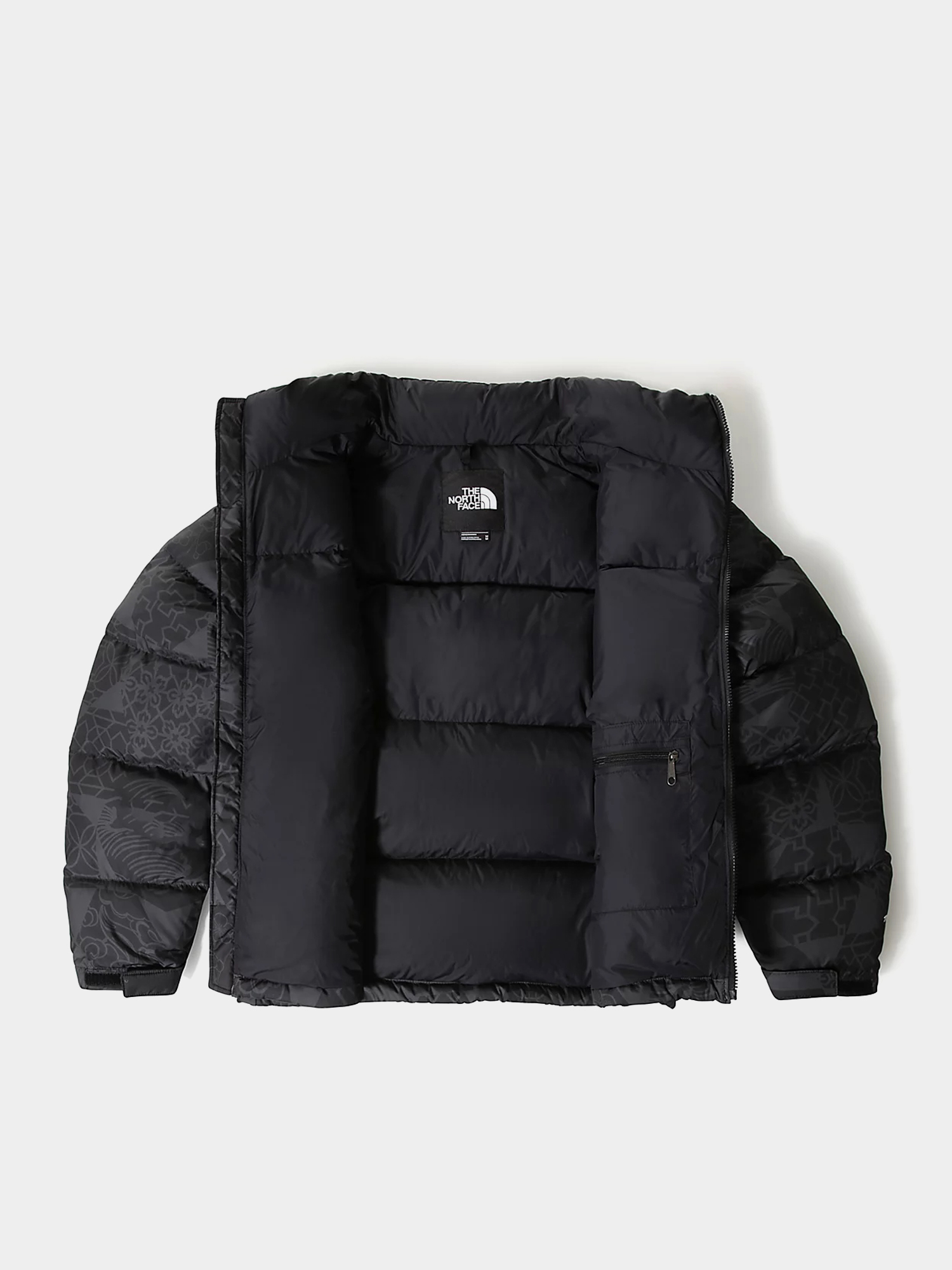 The North Face Print Nuptse Jacke (tnf black ic geotonal print)