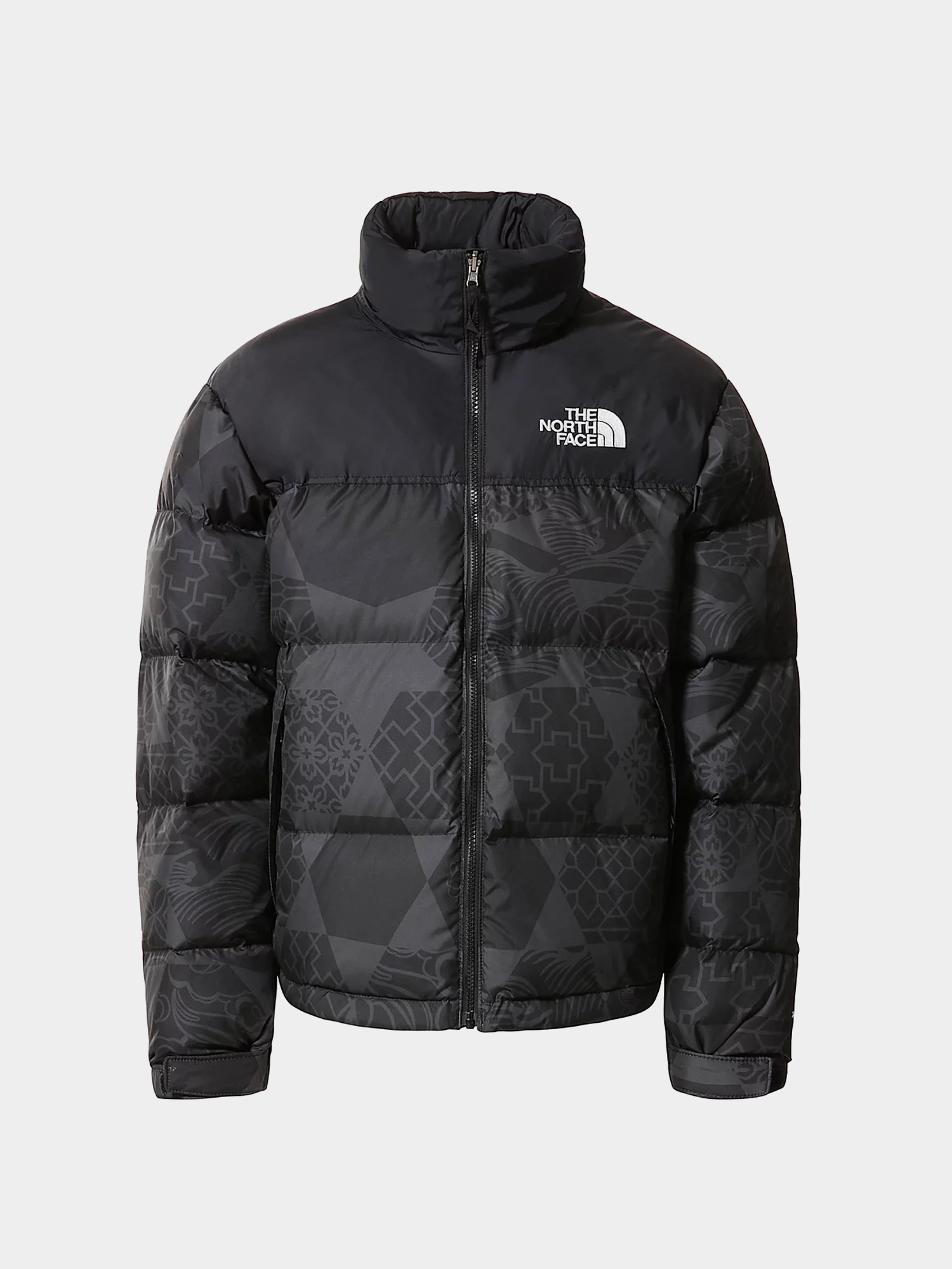 The North Face Print Nuptse Jacke (tnf black ic geotonal print)