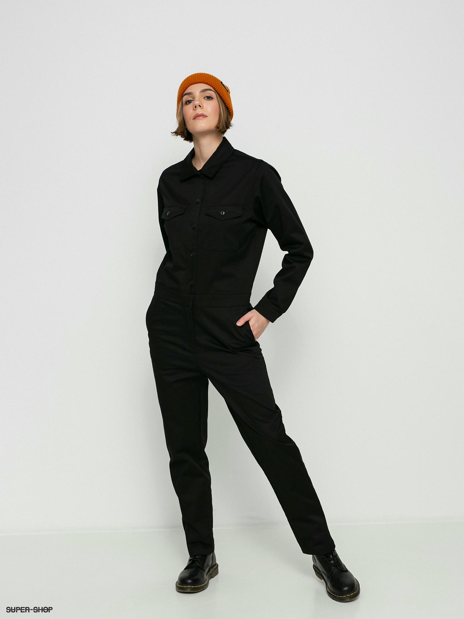 Womens Volcom Whawhat Coverall Overall (black)