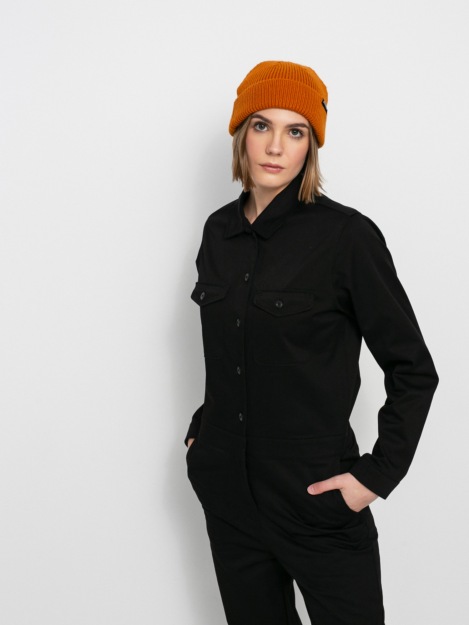 Womens Volcom Whawhat Coverall Overall (black)