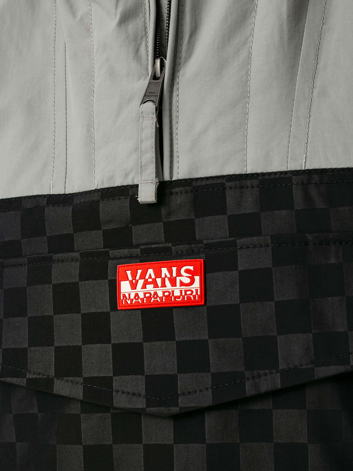 Vans X Napapijri Anorak Jacket (forest frog/black checkerboard)