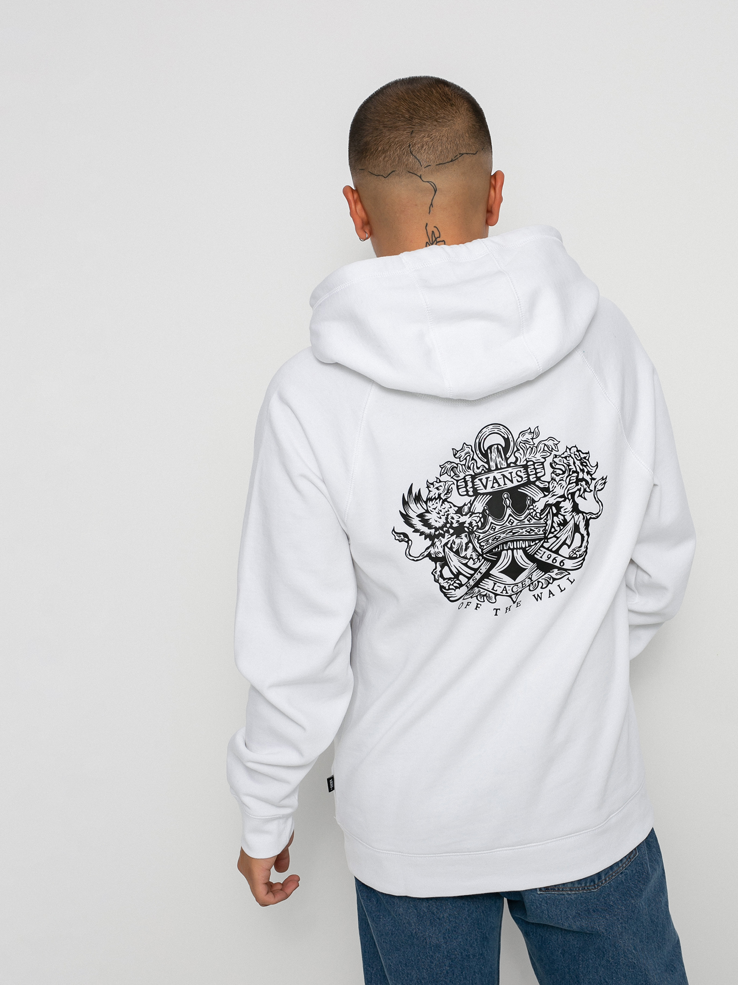 Vans versa hot sale hoodie white