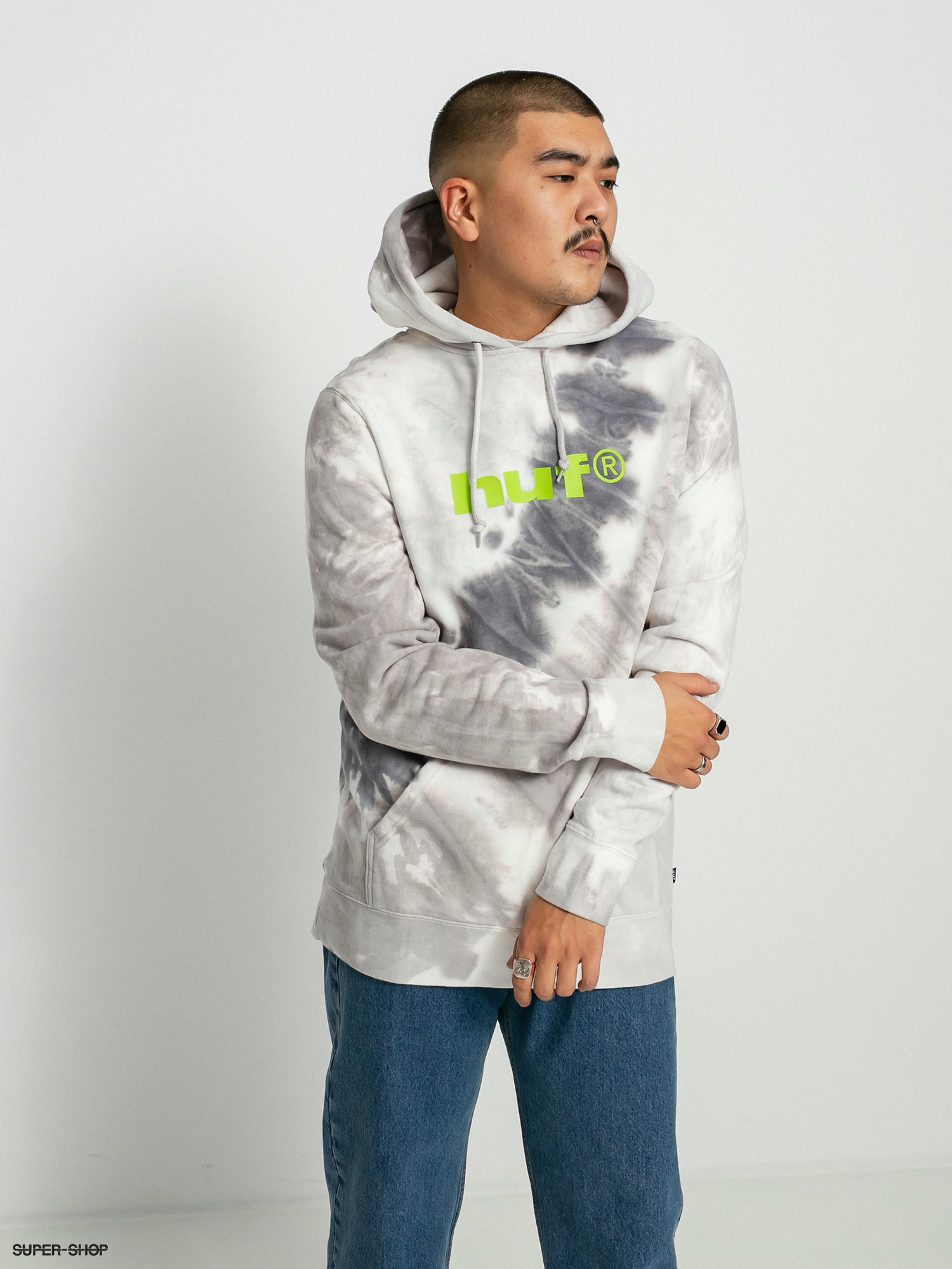 Huf tie cheap dye hoodie