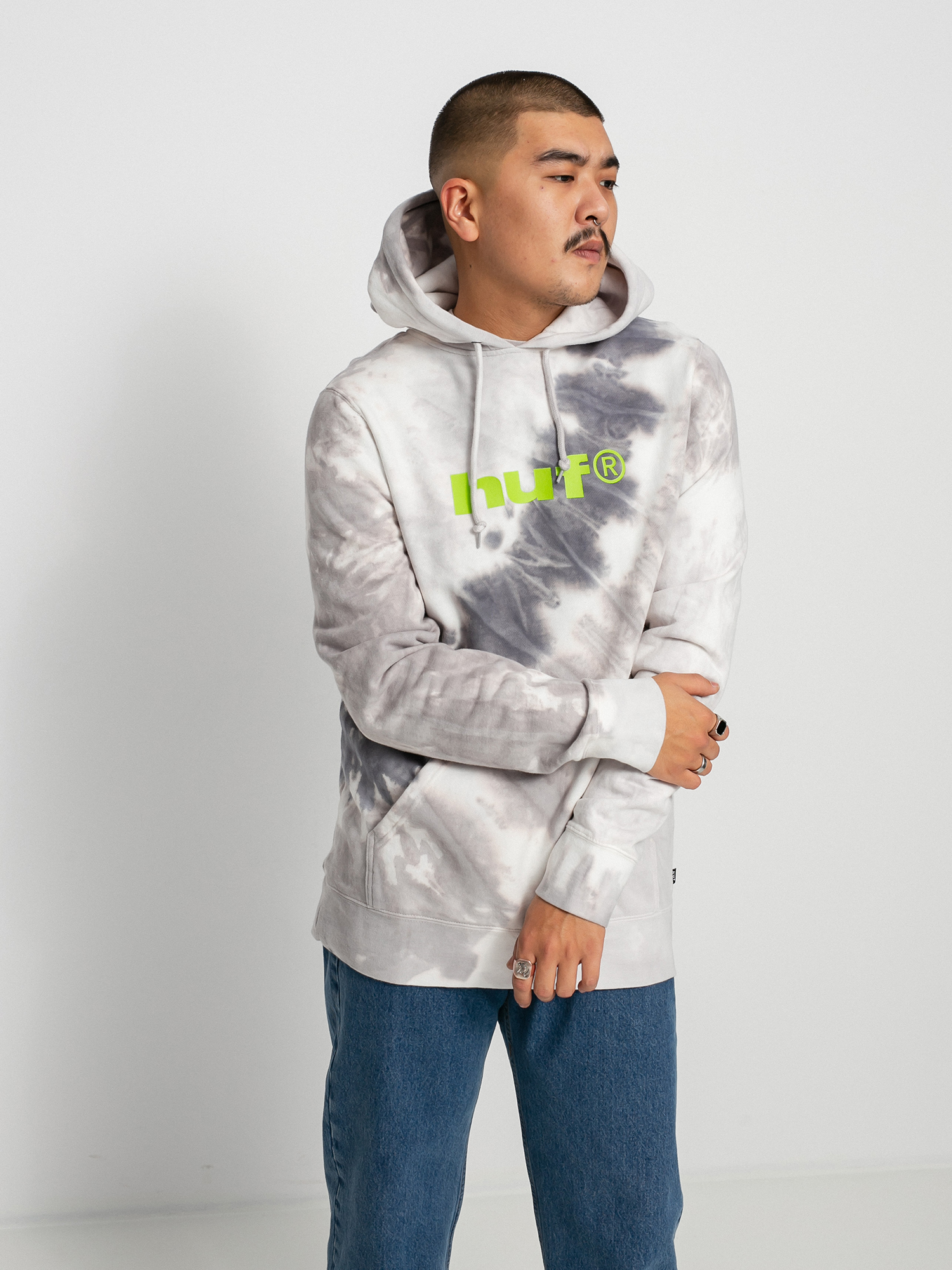 HUF Lo-Fi Tiedye HD Hoodie black (black)