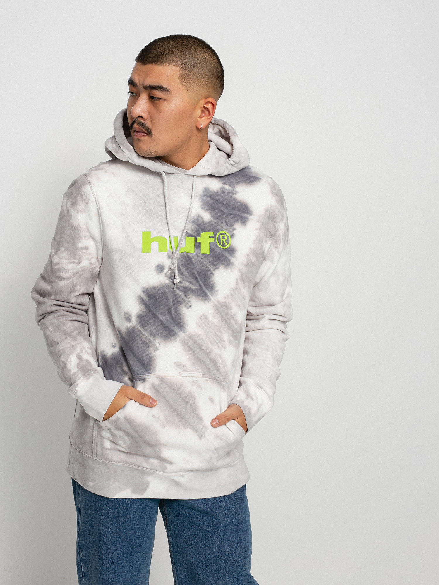 HUF Lo-Fi Tiedye HD Hoodie (black)