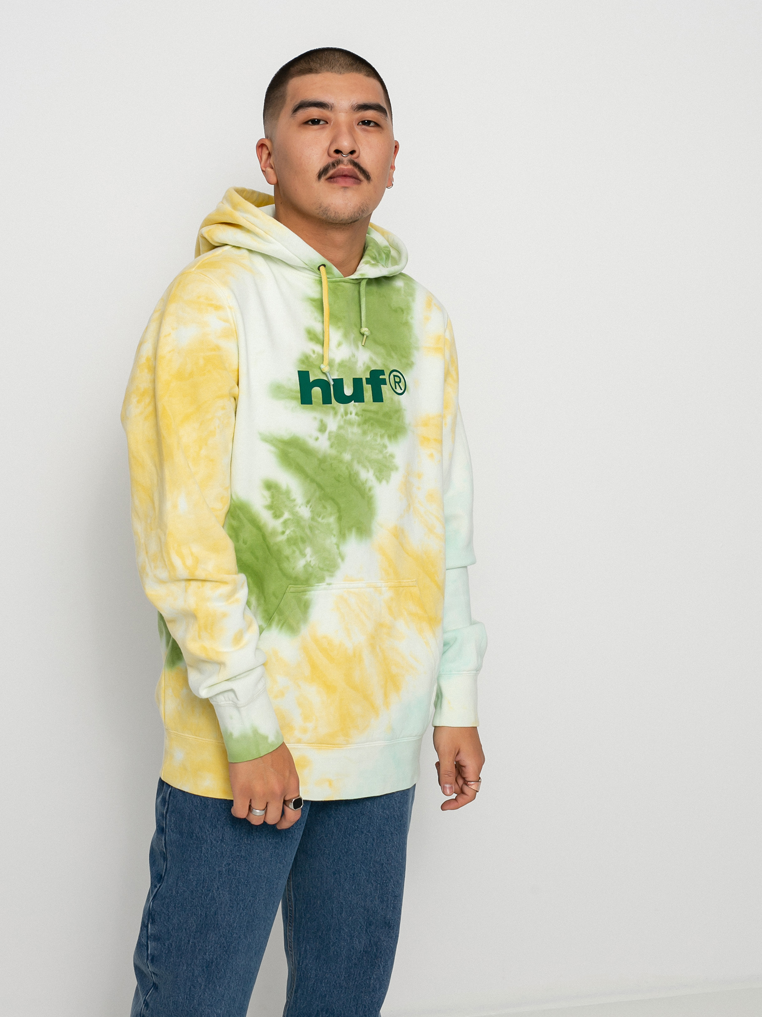 HUF Lo-Fi Tiedye HD Hoodie (gold)