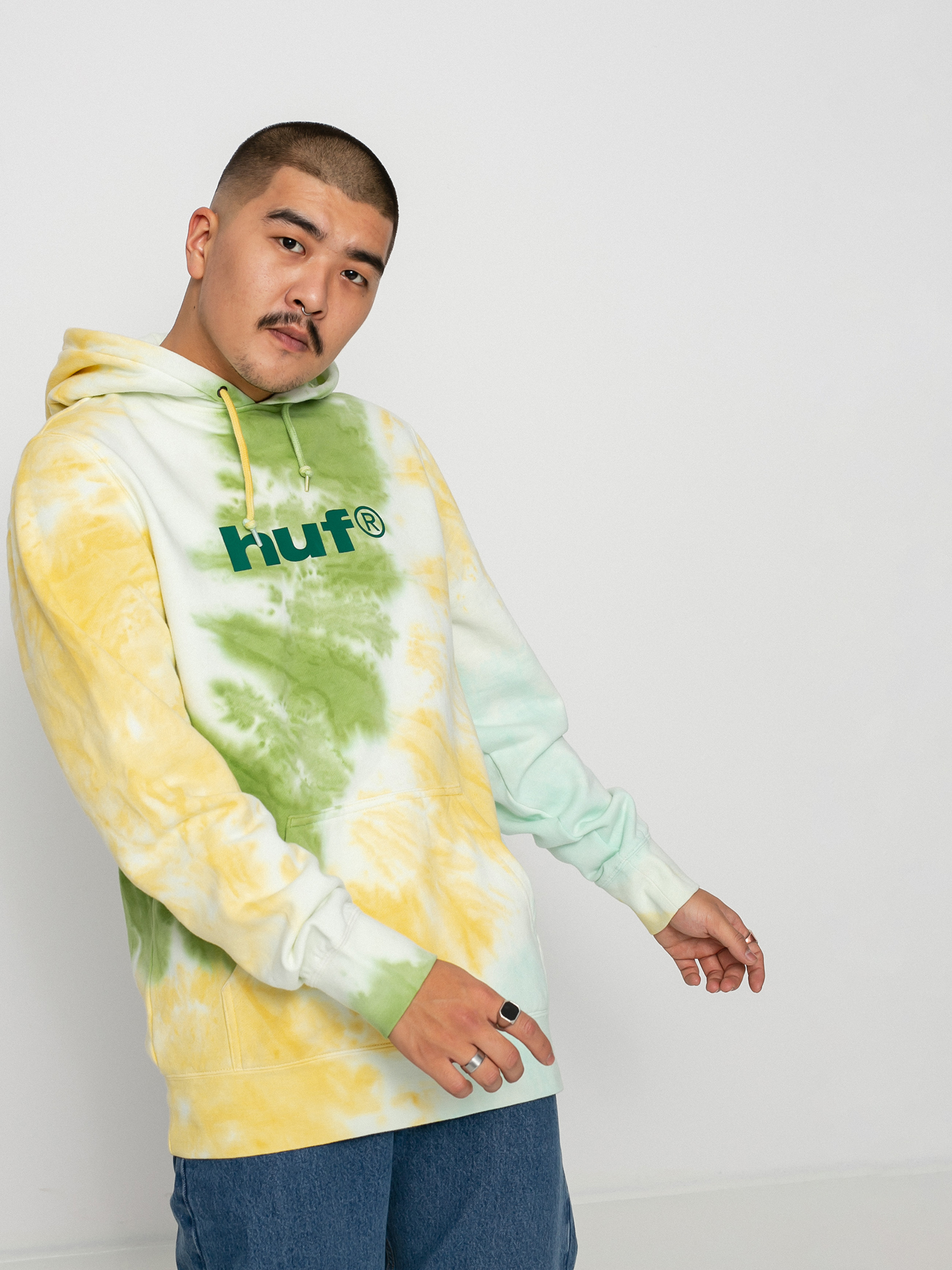 HUF Lo-Fi Tiedye HD Hoodie (gold)
