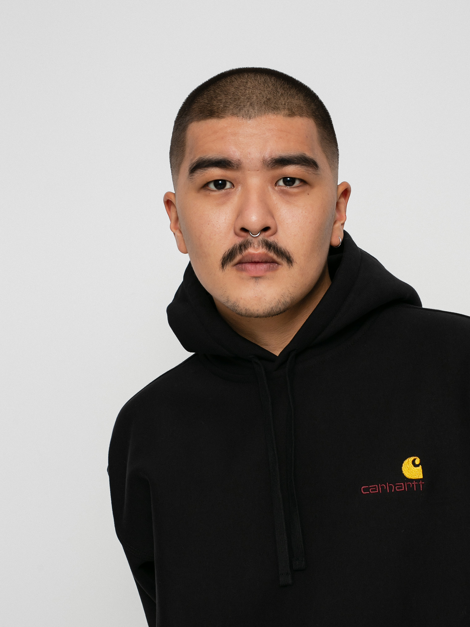 Carhartt WIP American Script HD Hoodie (black)