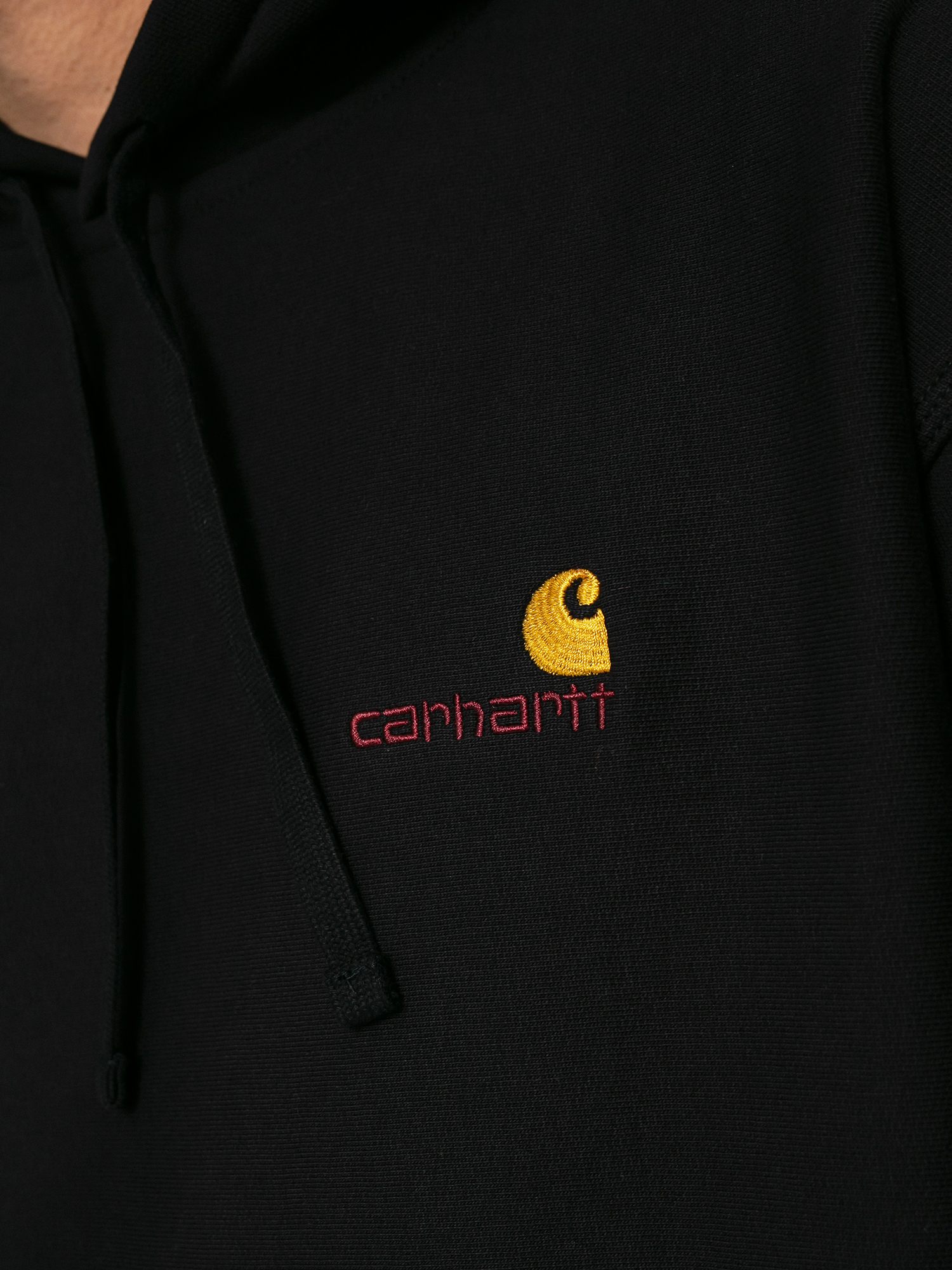 Carhartt WIP American Script HD Hoodie (black)