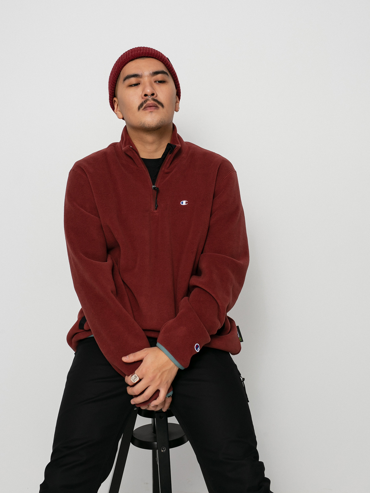 Champion Half Zip Top 215107 Sweatshirt (and/trp/nbk)