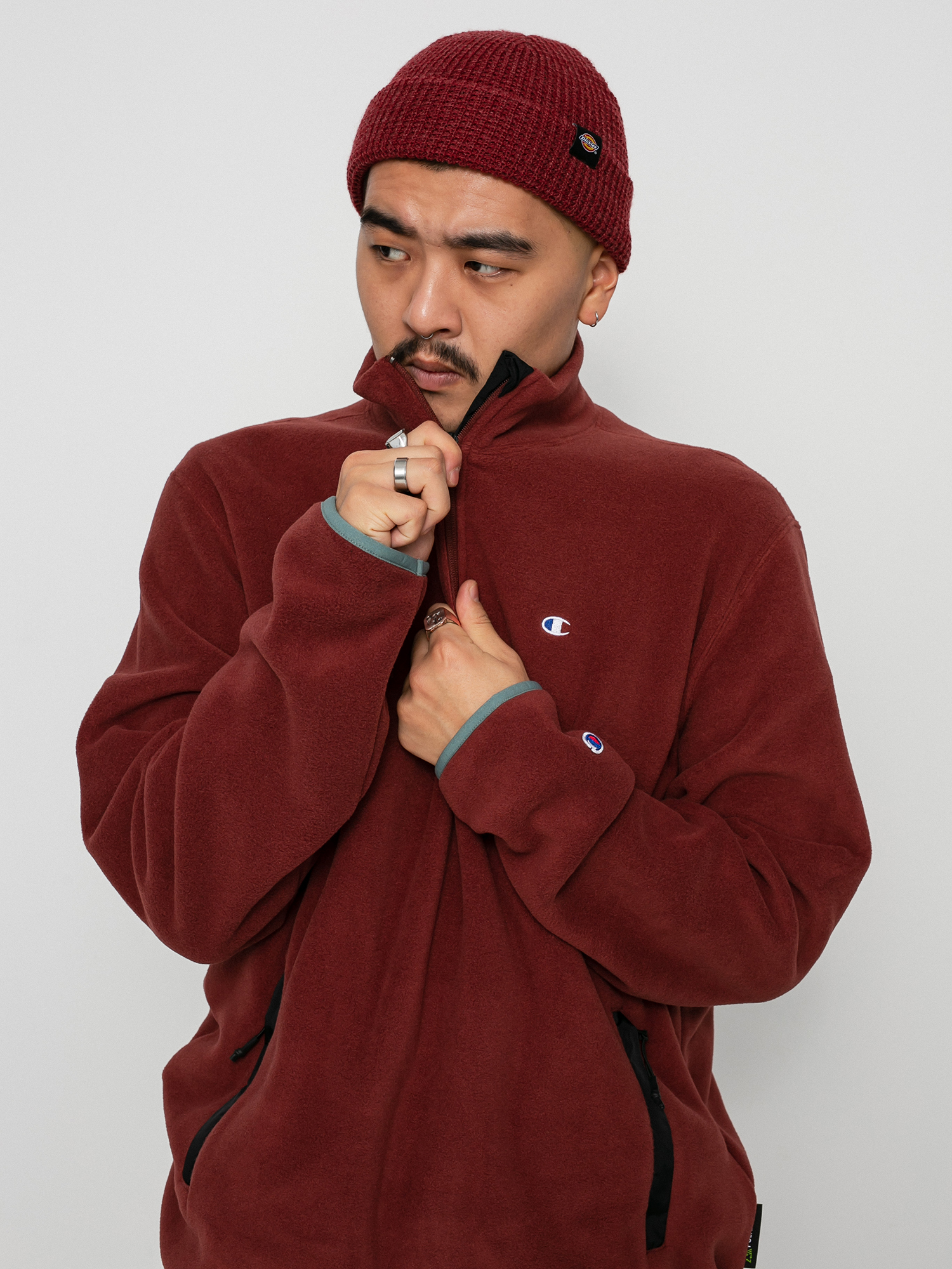 Champion Half Zip Top 215107 Sweatshirt (and/trp/nbk)