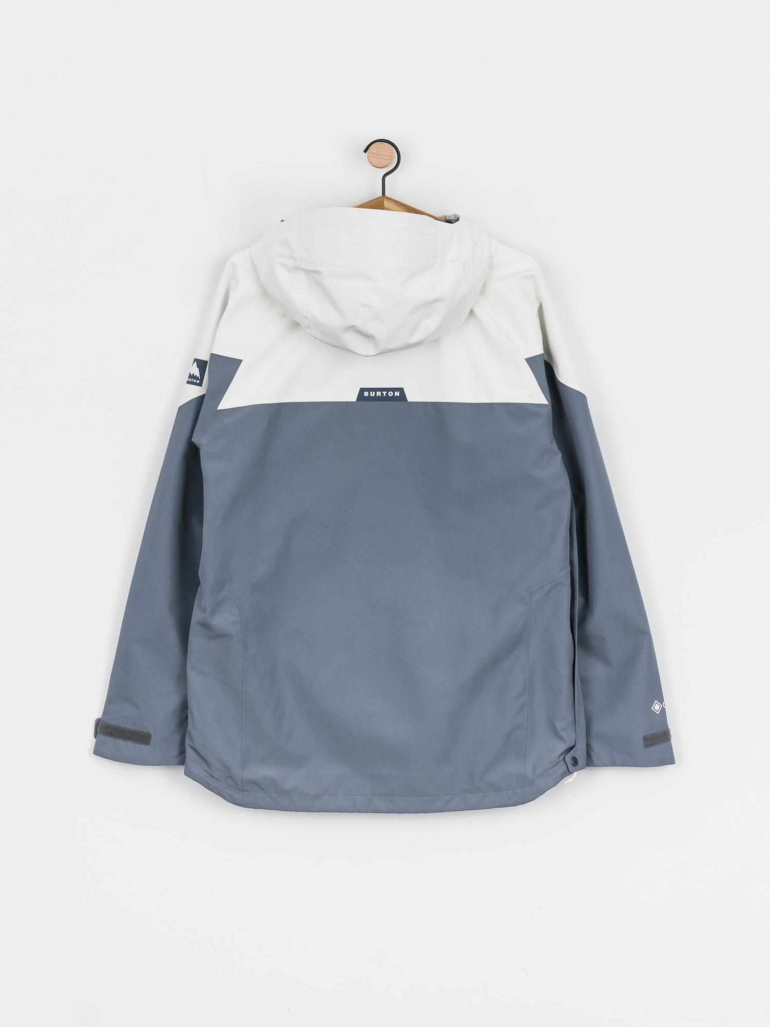 Mens Burton Gore Tex Pillowline Anorak Snowboard jacket (stout white/folkstone gray)