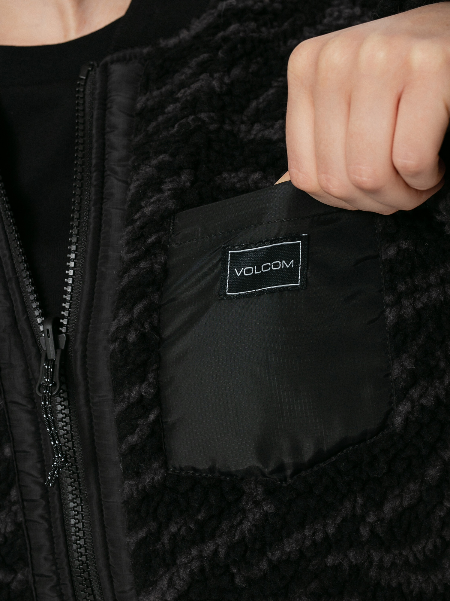 volcom leather jacket