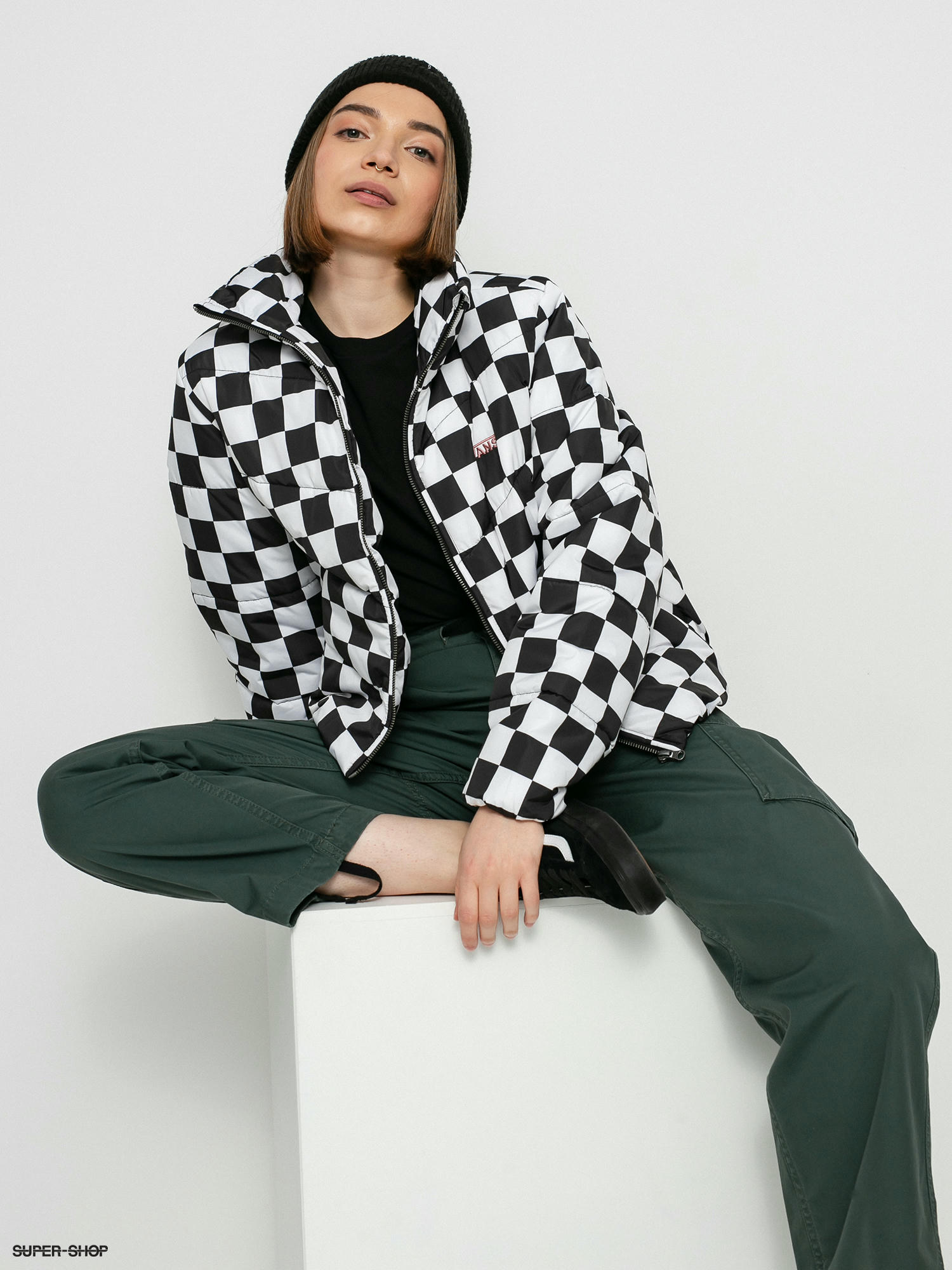 vans checkerboard windbreaker