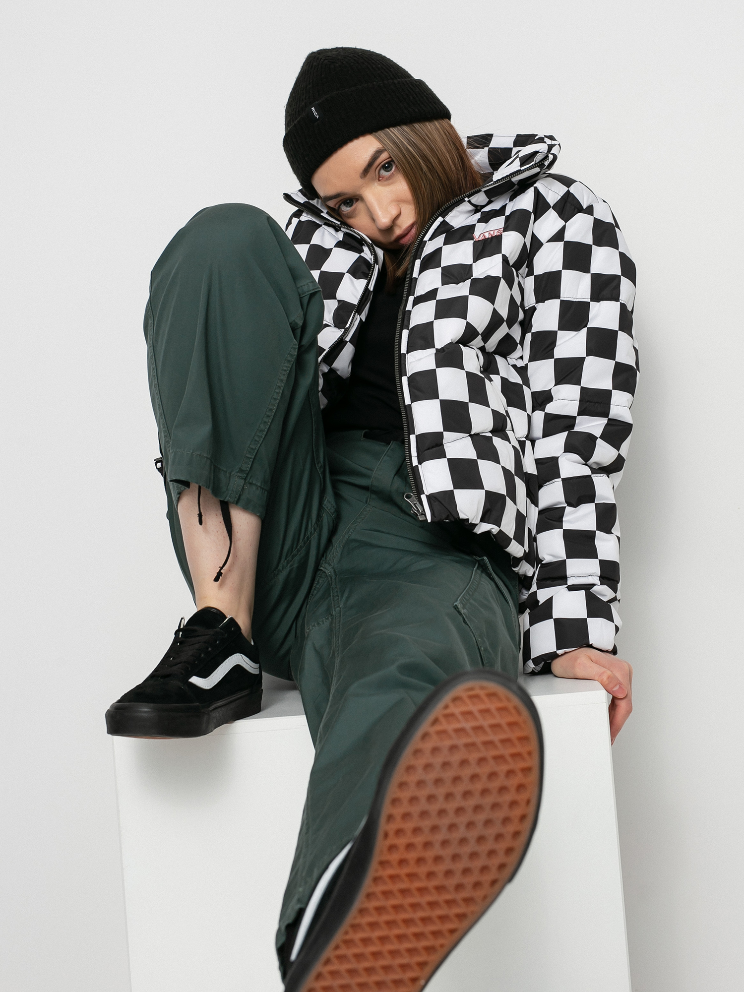 Vans Foundry V Printed Puffer MTE Jacket Wmn (checkerboard)