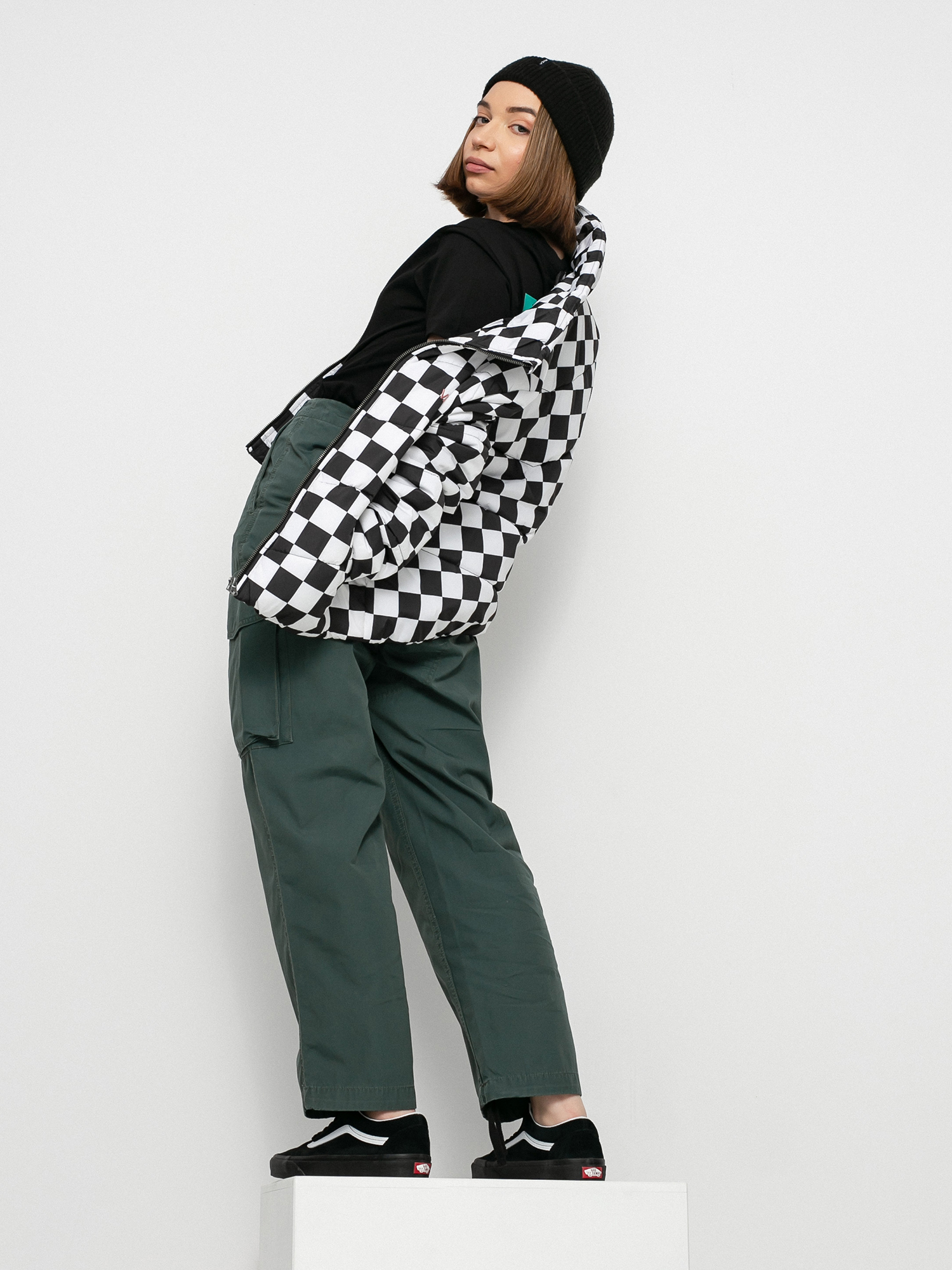 Vans Foundry V Printed Puffer MTE Jacket Wmn (checkerboard)