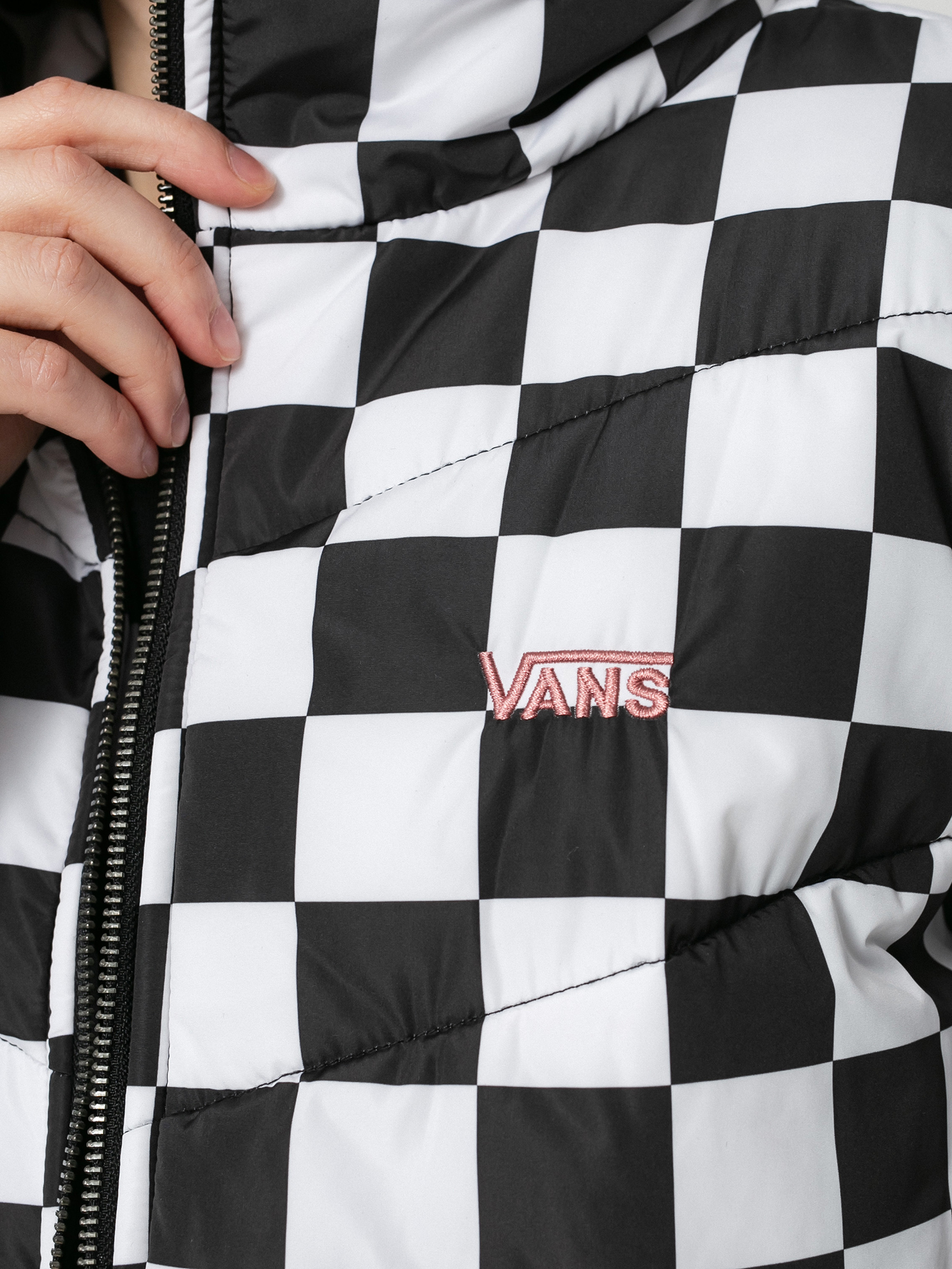 Checkered vans windbreaker best sale