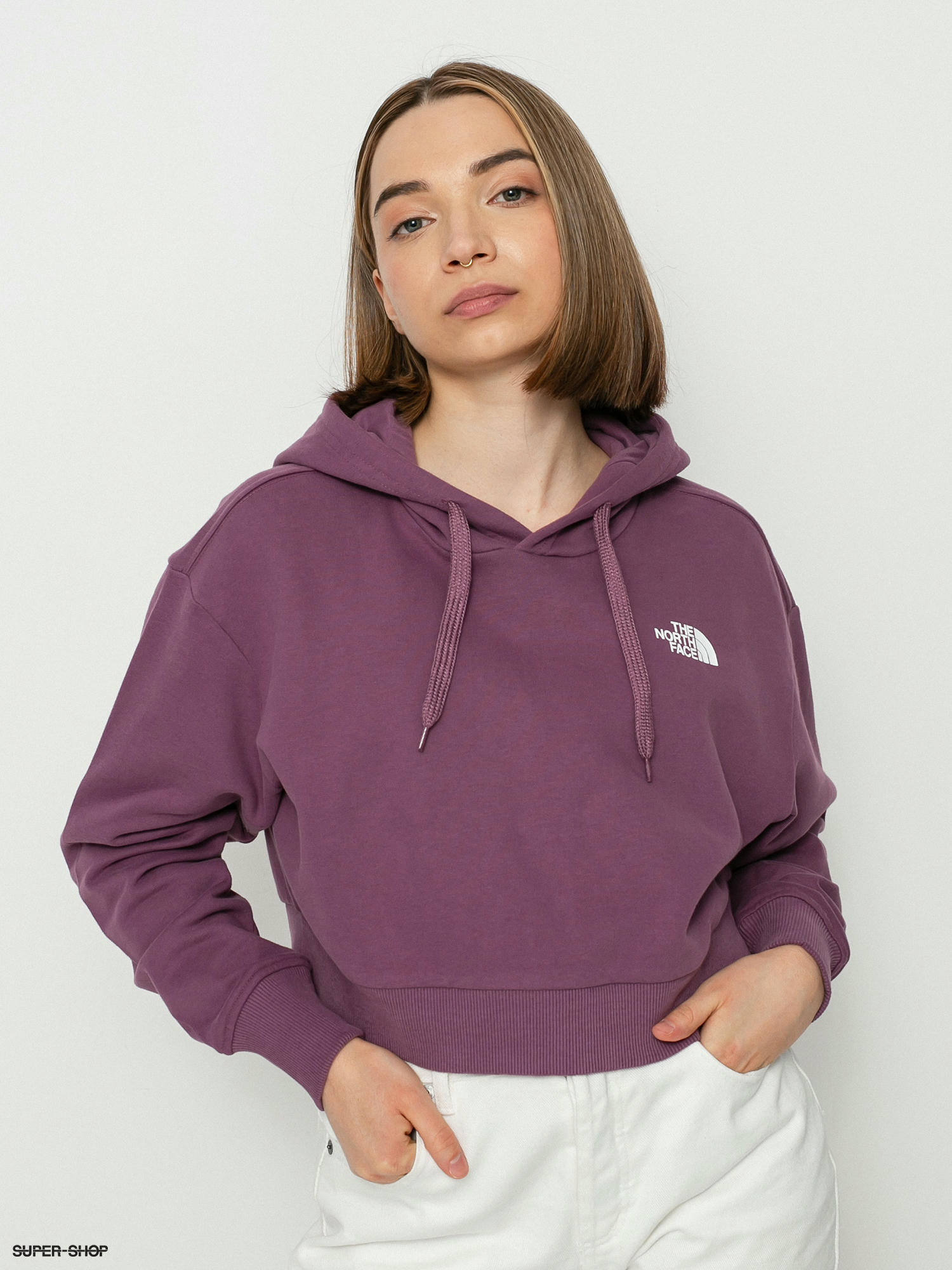 north face purple hoodie